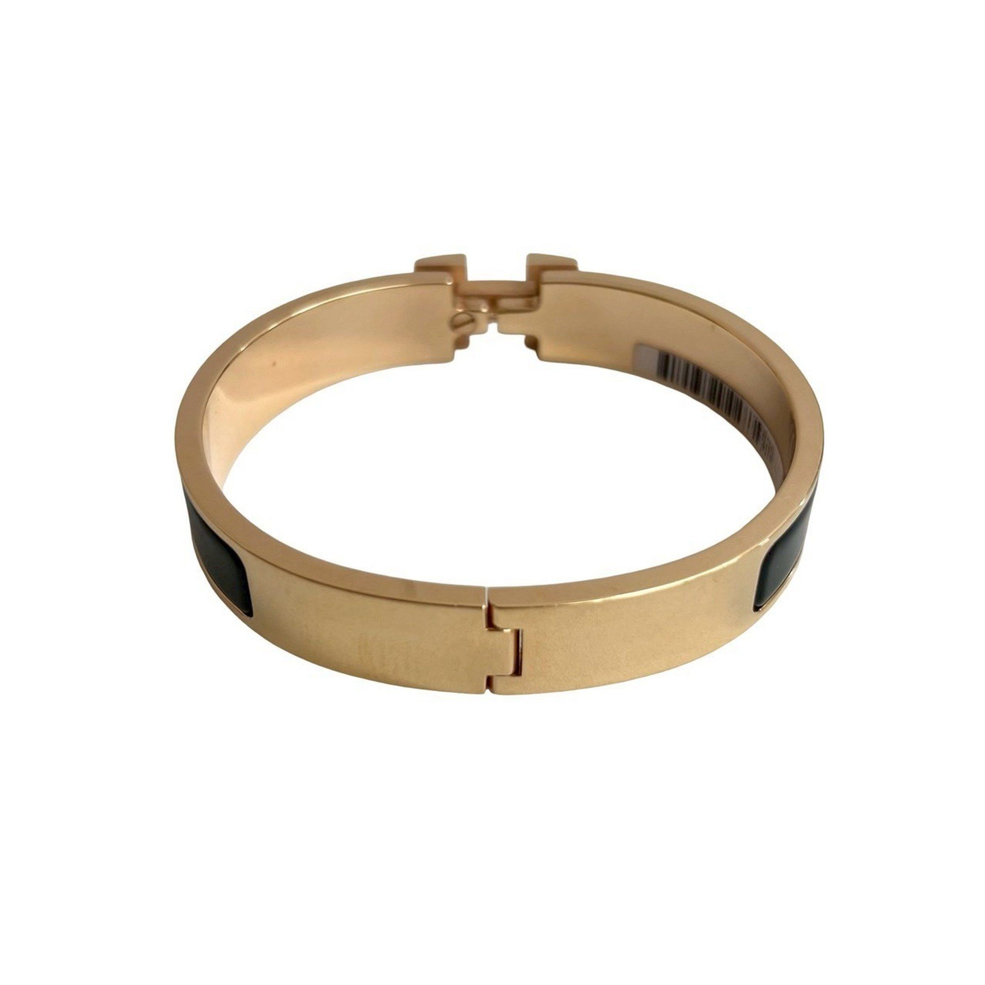 Hermes HERMES Click H Bracelet/Bangle Accessory for Women, Gold/Black, 28150 Size ONE SIZE - 6 Thumbnail