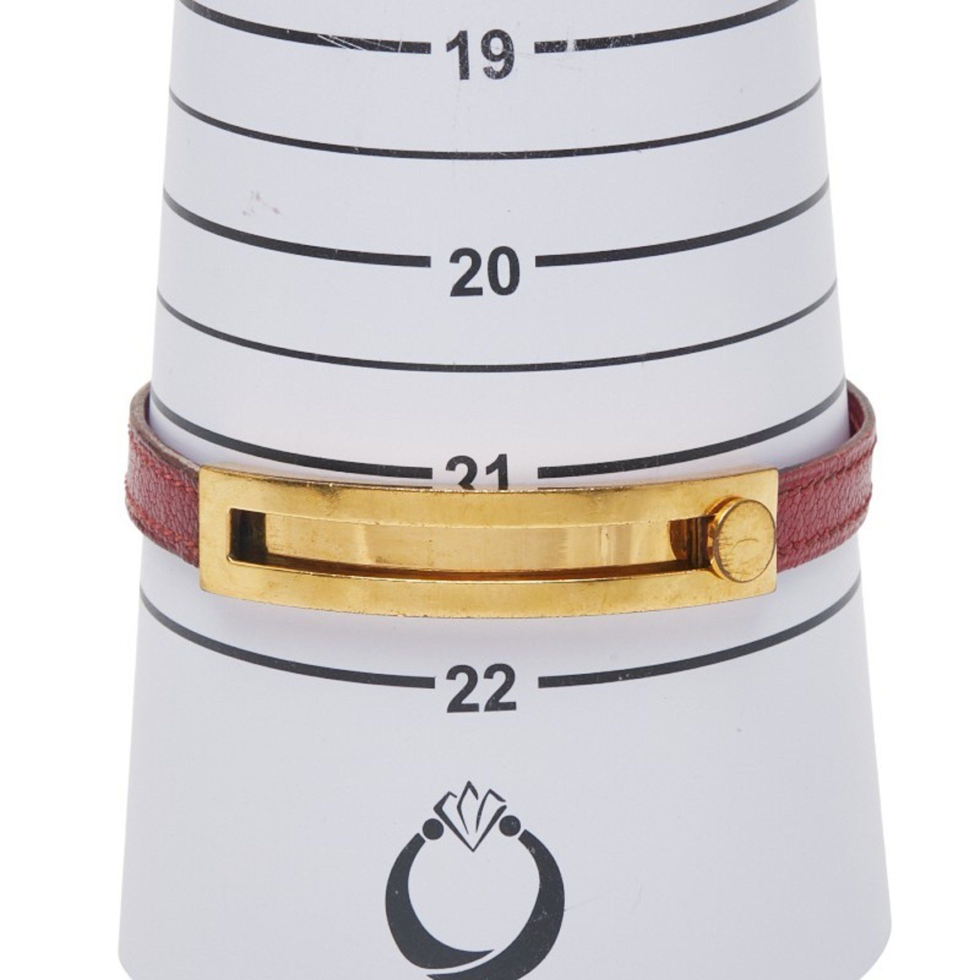 Hermes Hermes Puspus Bangle Red Leather Women's HERMES Size ONE SIZE - 7 Thumbnail