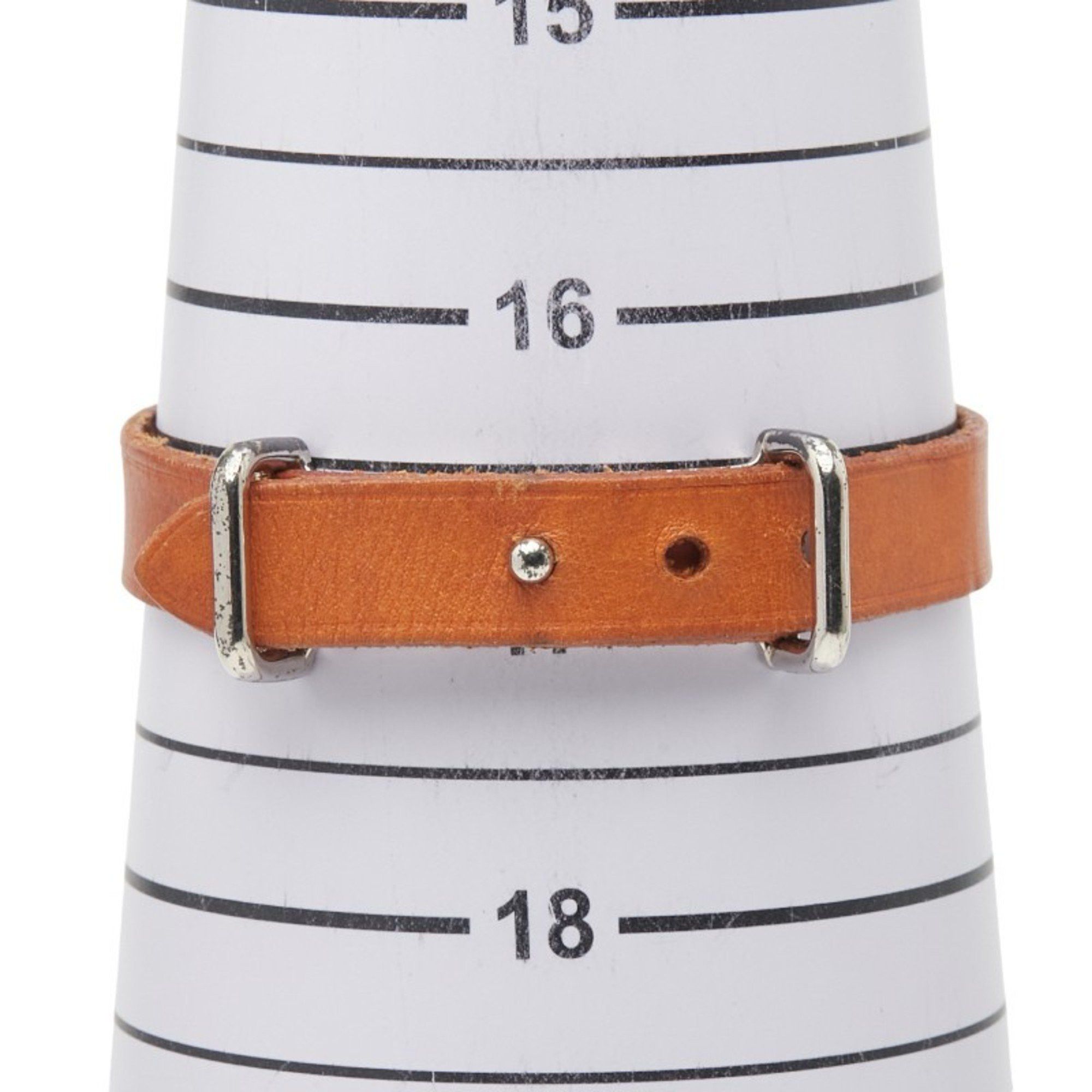 Hermes Hermès Api II Bracelet, Brown, Silver Hardware, Leather, Metal, Women's, HERMES Size ONE SIZE - 6 Thumbnail