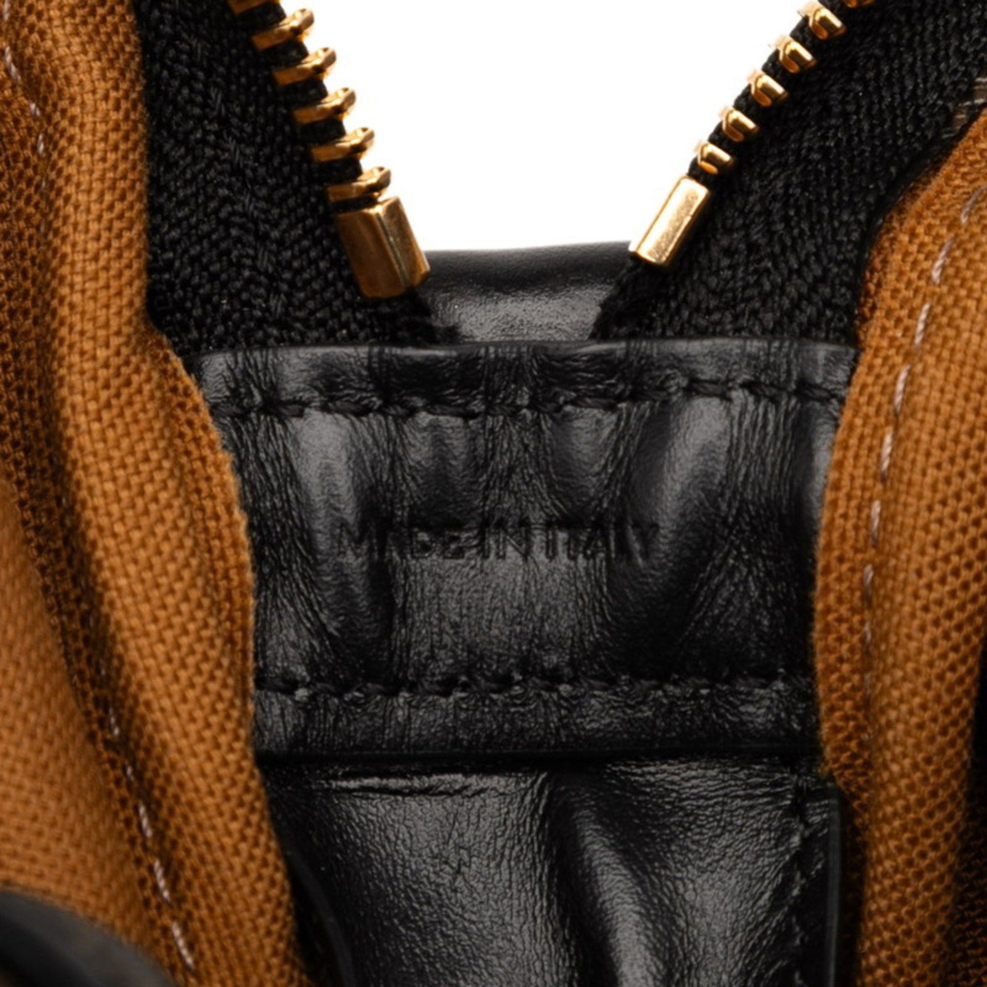 Celine Celine Triomphe Crossbody Shoulder Bag in Brown and Black Leather for Women Size ONE SIZE - 7 Thumbnail