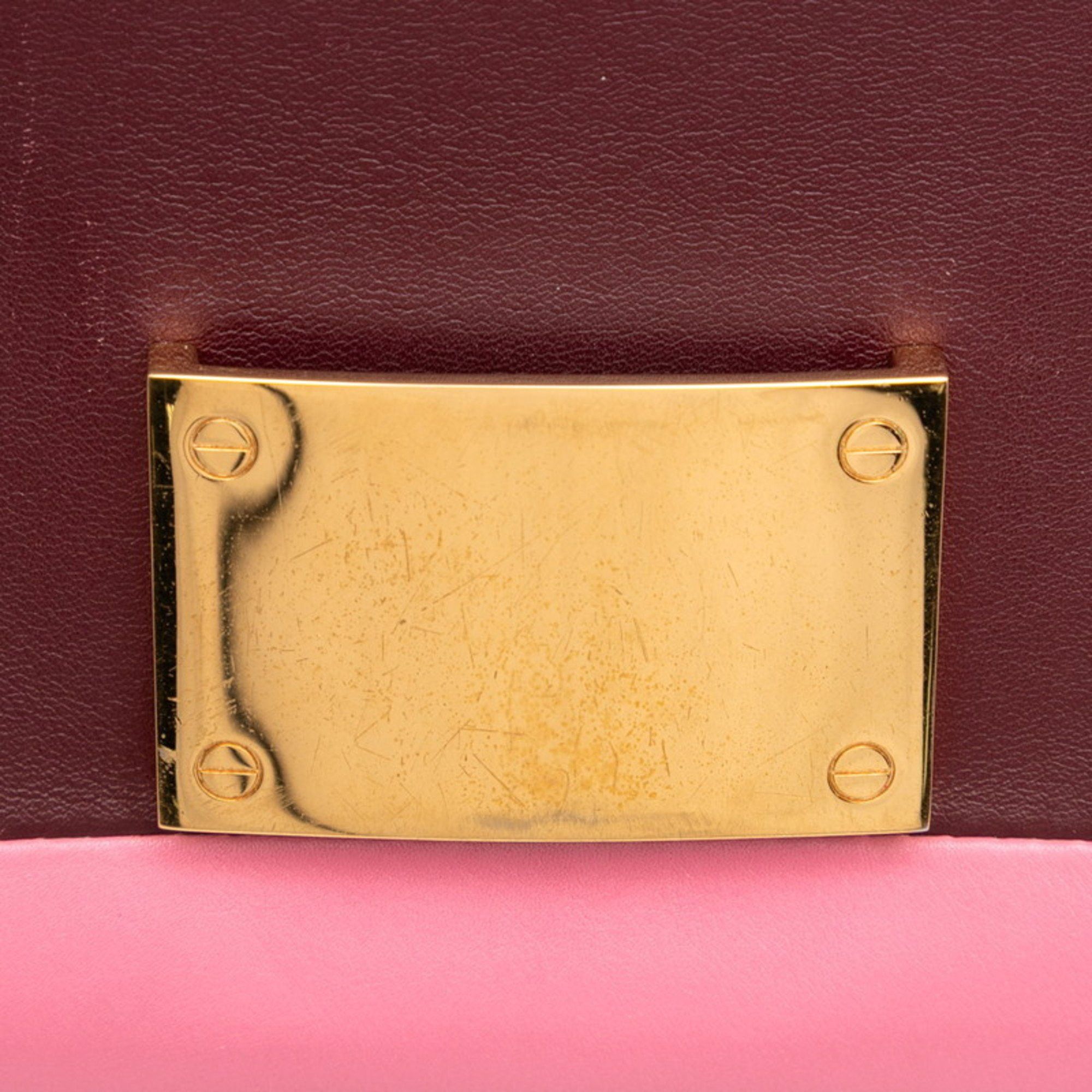 Valentino Valentino shoulder bag in pink and wine red leather for women. Size ONE SIZE - 7 Thumbnail