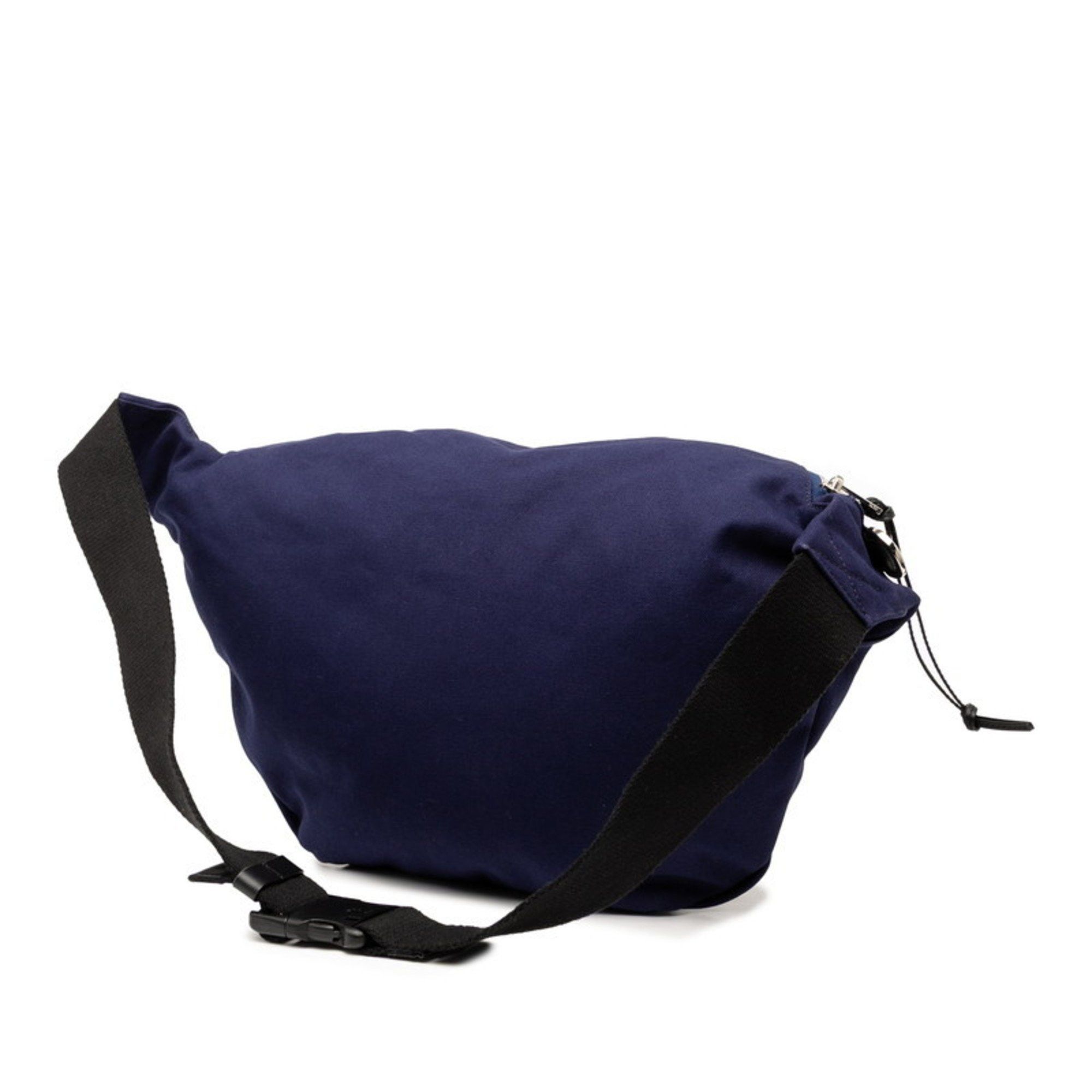 Loewe LOEWE Anagram Logo Waist Bag, Body Bum Navy, Black Canvas, Leather, Women's Size ONE SIZE - 2 Thumbnail