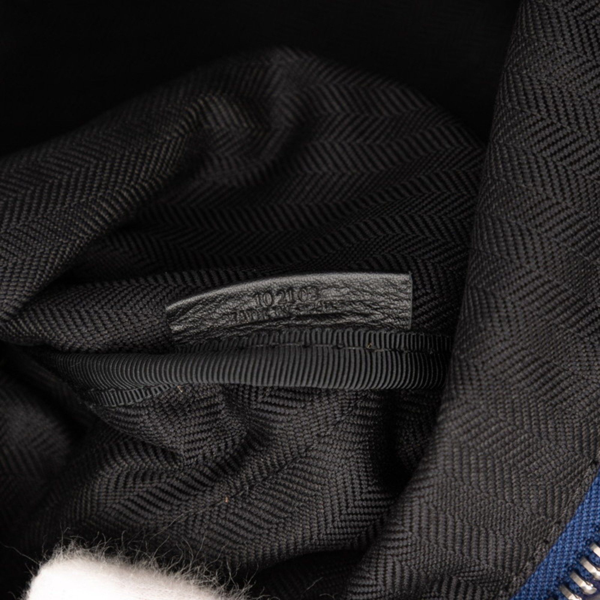 Loewe LOEWE Anagram Logo Waist Bag, Body Bum Navy, Black Canvas, Leather, Women's Size ONE SIZE - 6 Thumbnail