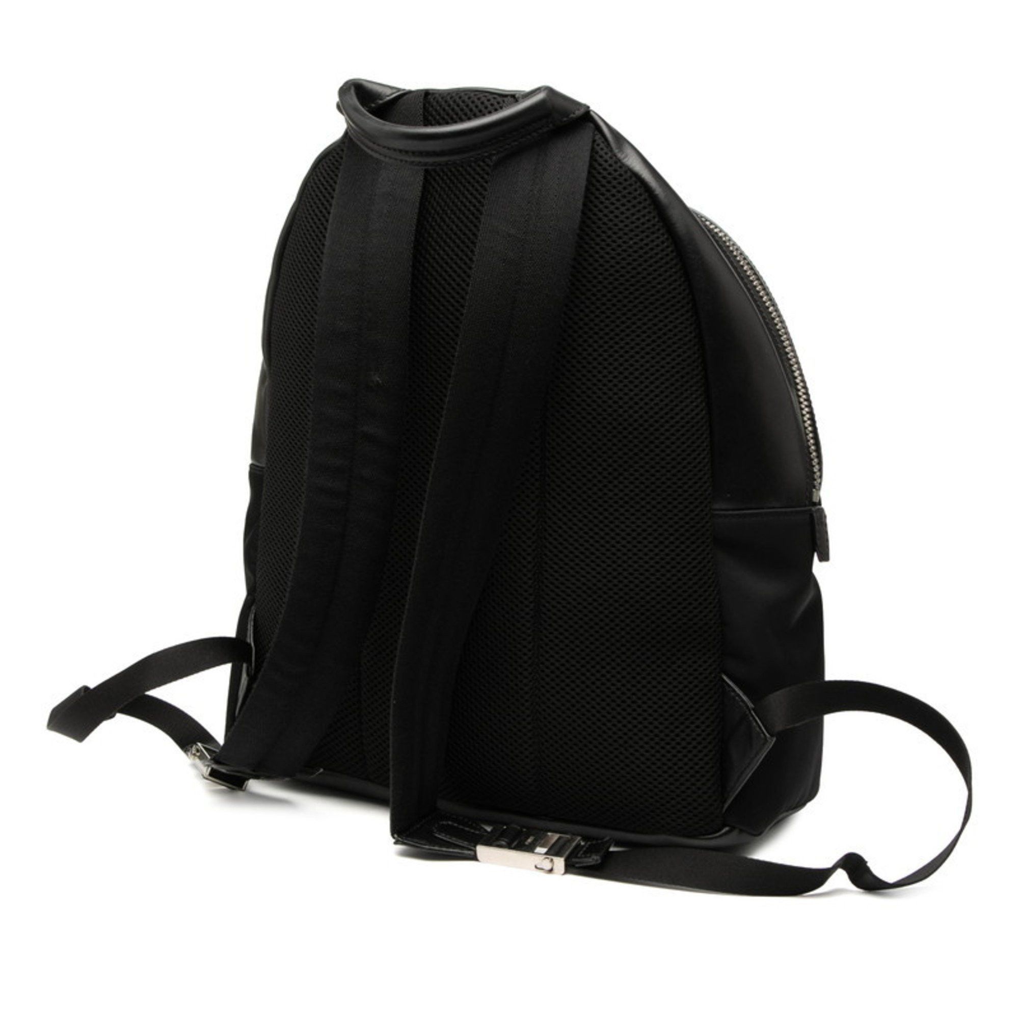Fendi Fendi Face Backpack 7VZ012 Black Leather and Nylon Women's FENDI Size ONE SIZE - 2 Thumbnail