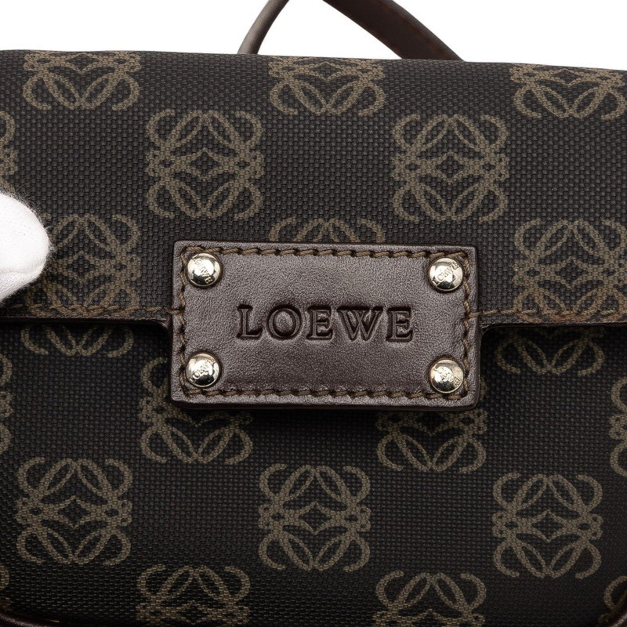 Loewe LOEWE Anagram Body Bag/Shoulder Bag in Brown Leather for Women Size ONE SIZE - 5 Thumbnail