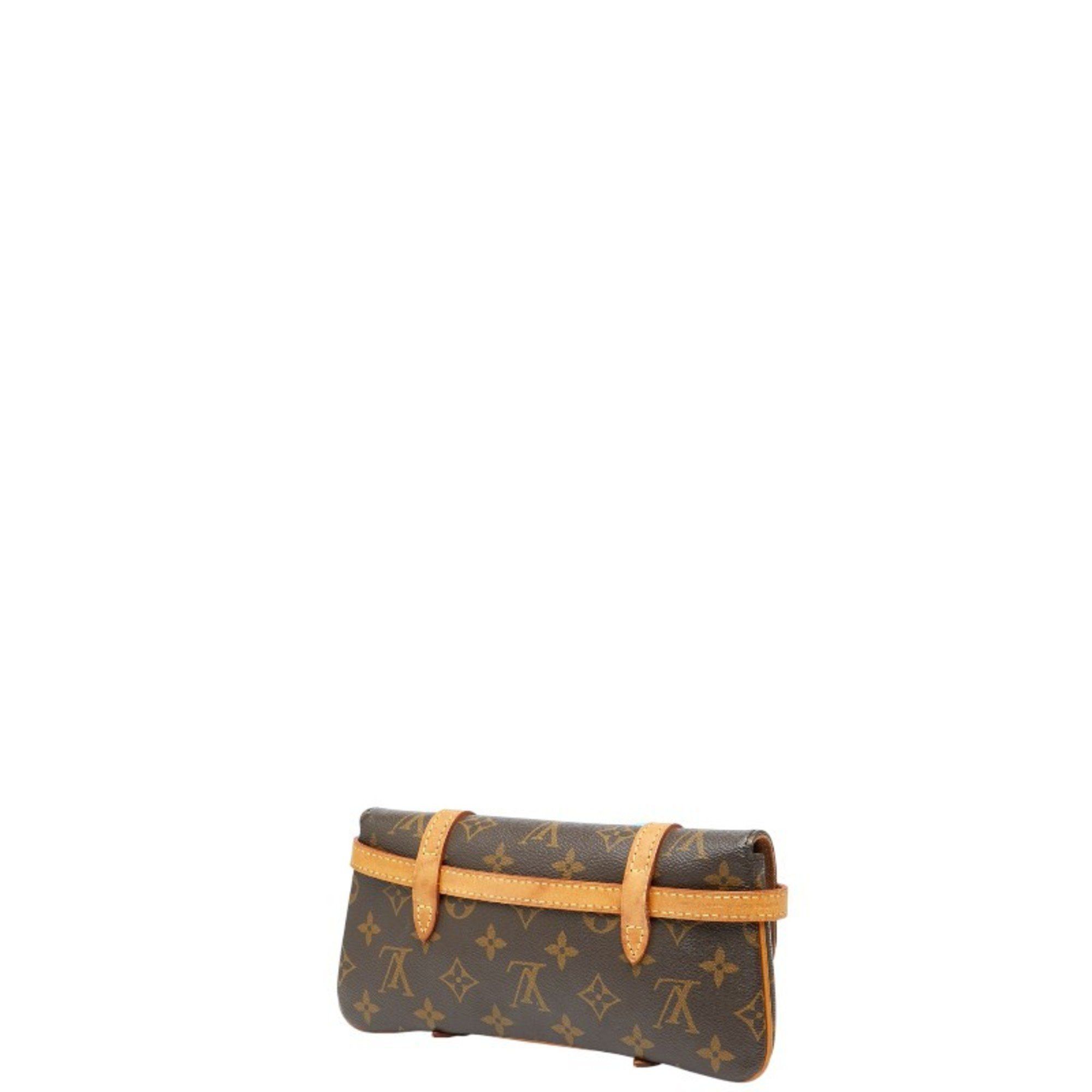 Louis Vuitton Louis Vuitton Monogram Pochette Marel Waist Bag/Body Bag M51159 Brown Leather Women's LOUIS VUITTON Size ONE SIZE - 2 Thumbnail