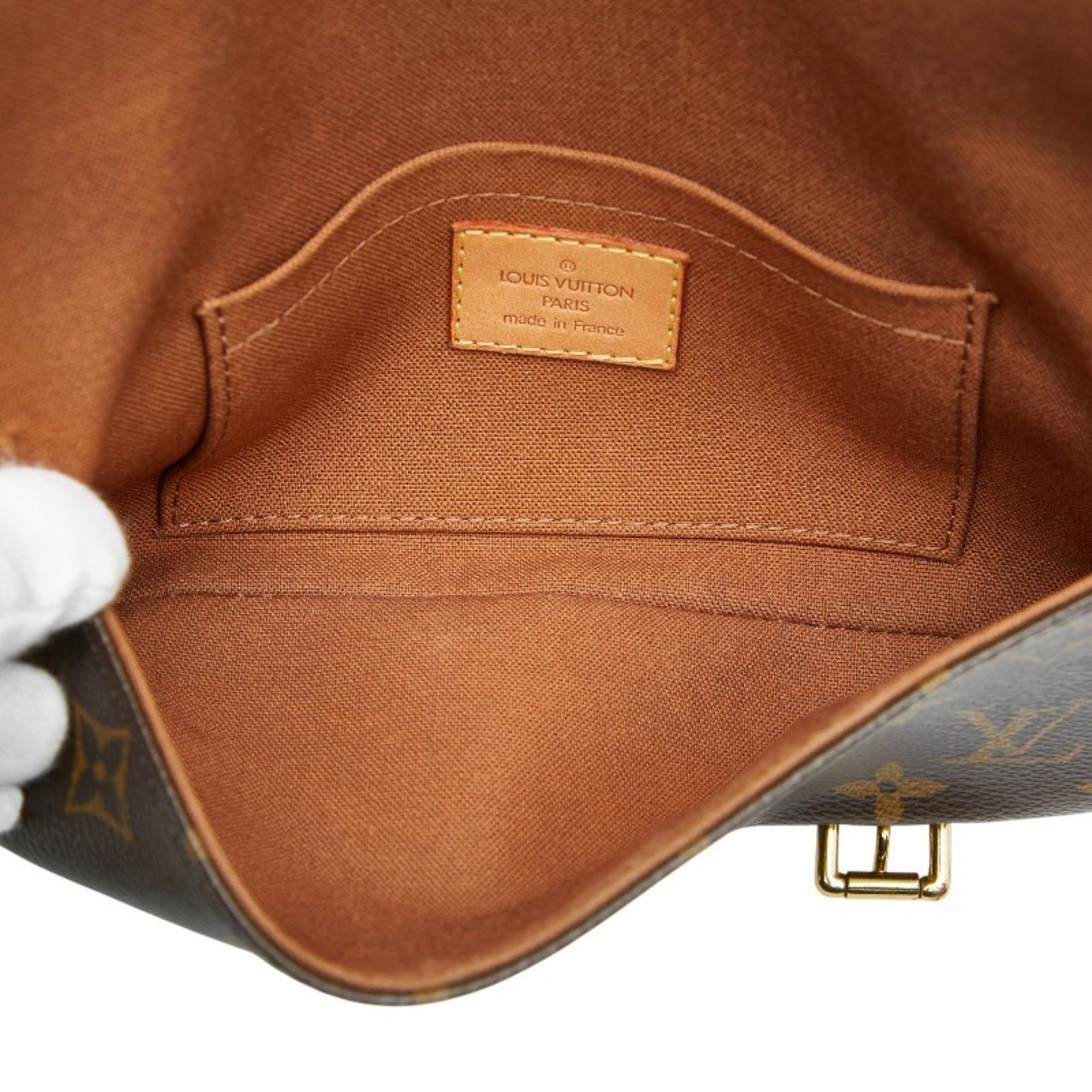 Louis Vuitton Louis Vuitton Monogram Pochette Marel Waist Bag/Body Bag M51159 Brown Leather Women's LOUIS VUITTON Size ONE SIZE - 7 Thumbnail