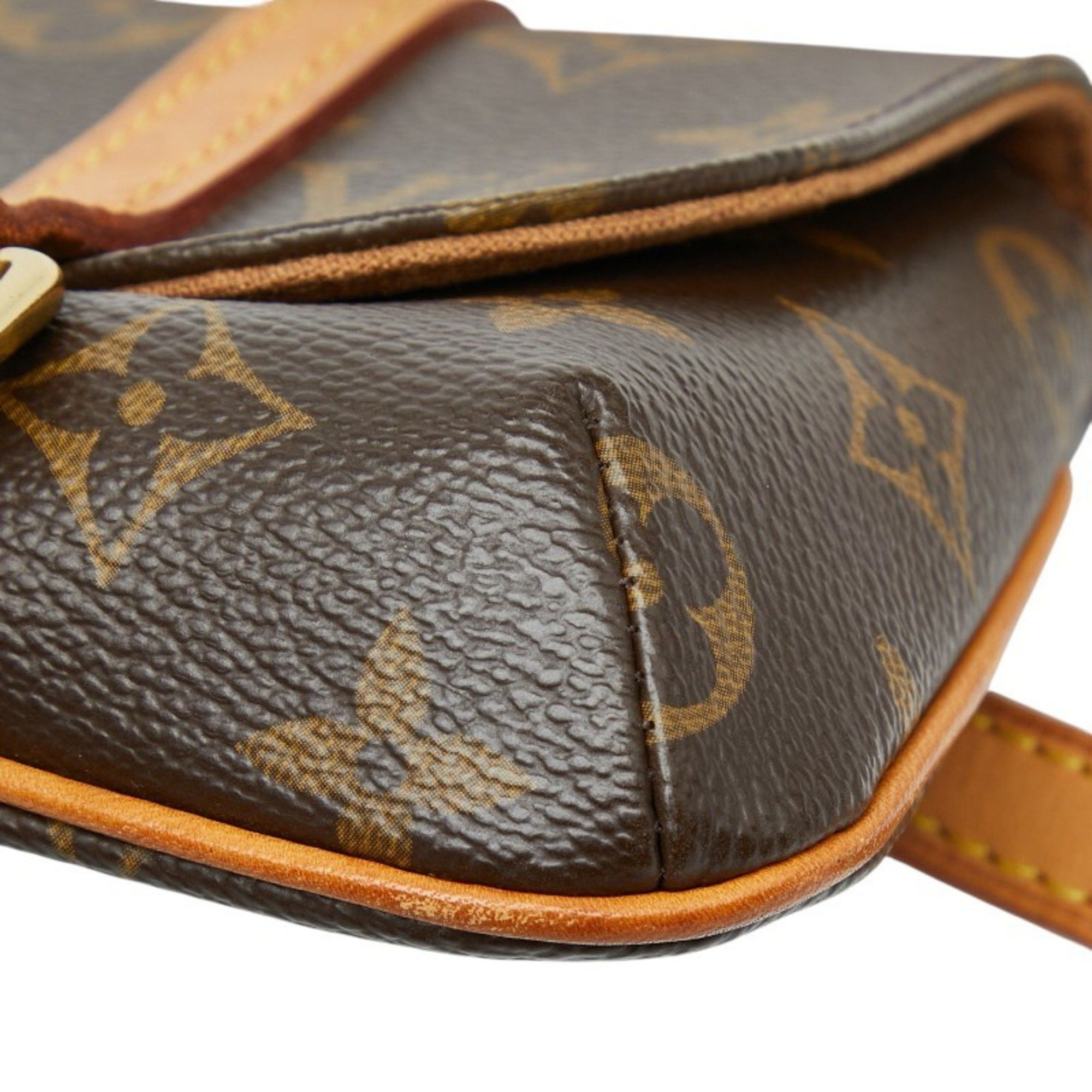 Louis Vuitton Louis Vuitton Monogram Pochette Marel Waist Bag/Body Bag M51159 Brown Leather Women's LOUIS VUITTON Size ONE SIZE - 4 Thumbnail
