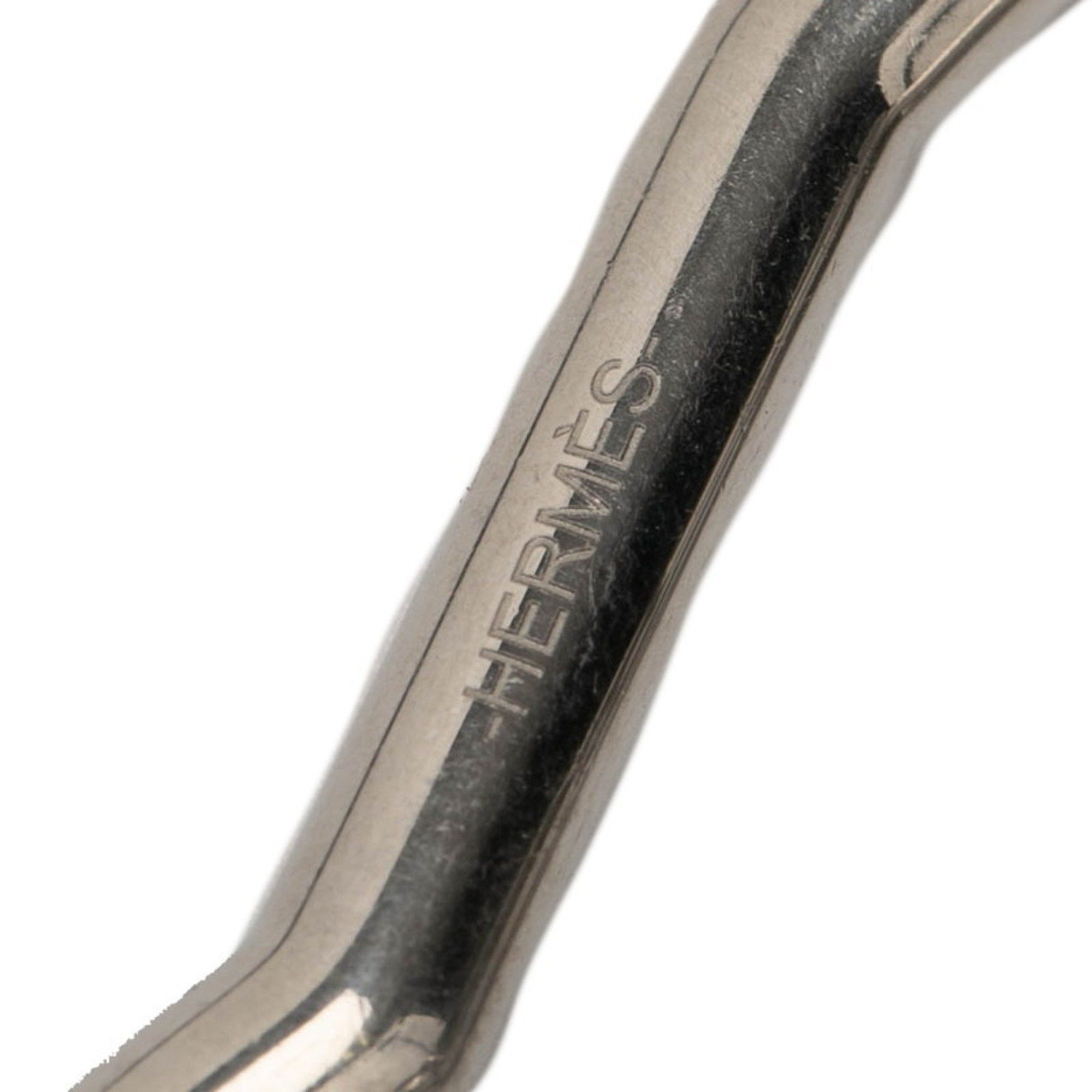 Hermes Hermes Hermès Clé Cheval Mousqueton snap hook keychain key ring in silver metal for women. Size ONE SIZE - 4 Thumbnail