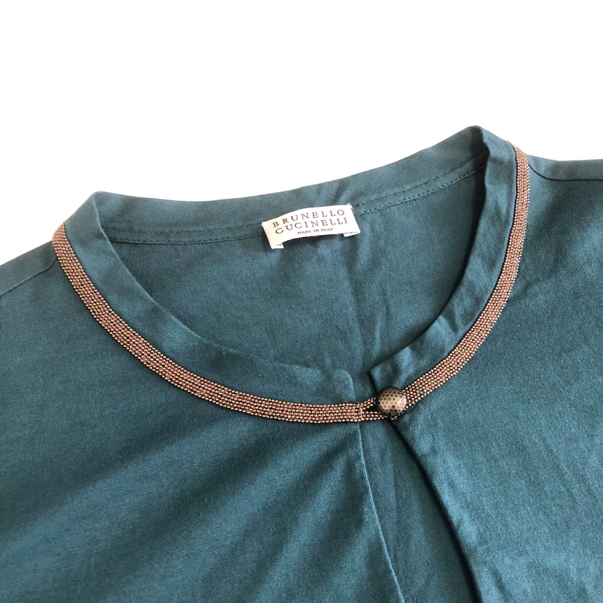 Brunello Cucinelli Brunello Cucinelli Short Sleeve Top XL - dmc Size US XL / EU 56 / 4 - 2 Thumbnail