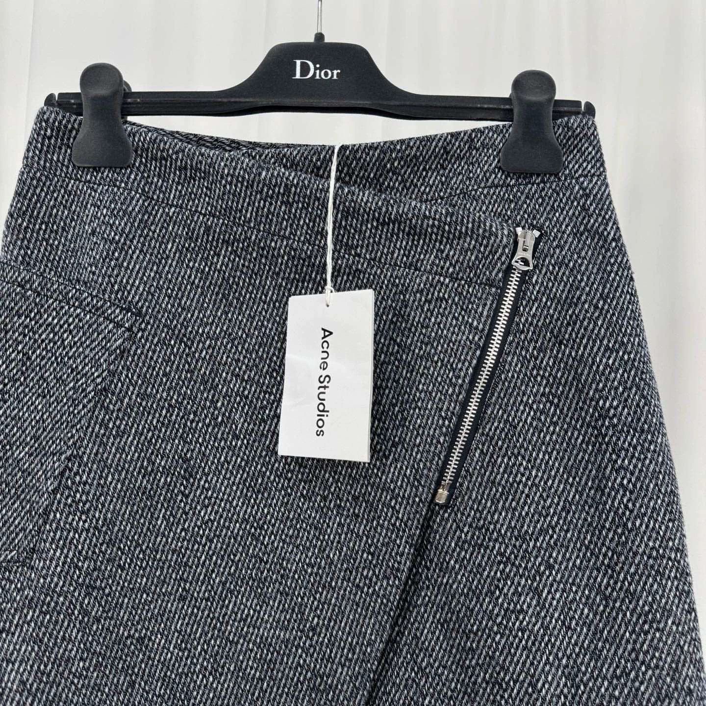 Acne Studios Acne Studios Wool Zip Asymmetric Skirt - dmc Size US 36 / EU 52 - 3 Thumbnail