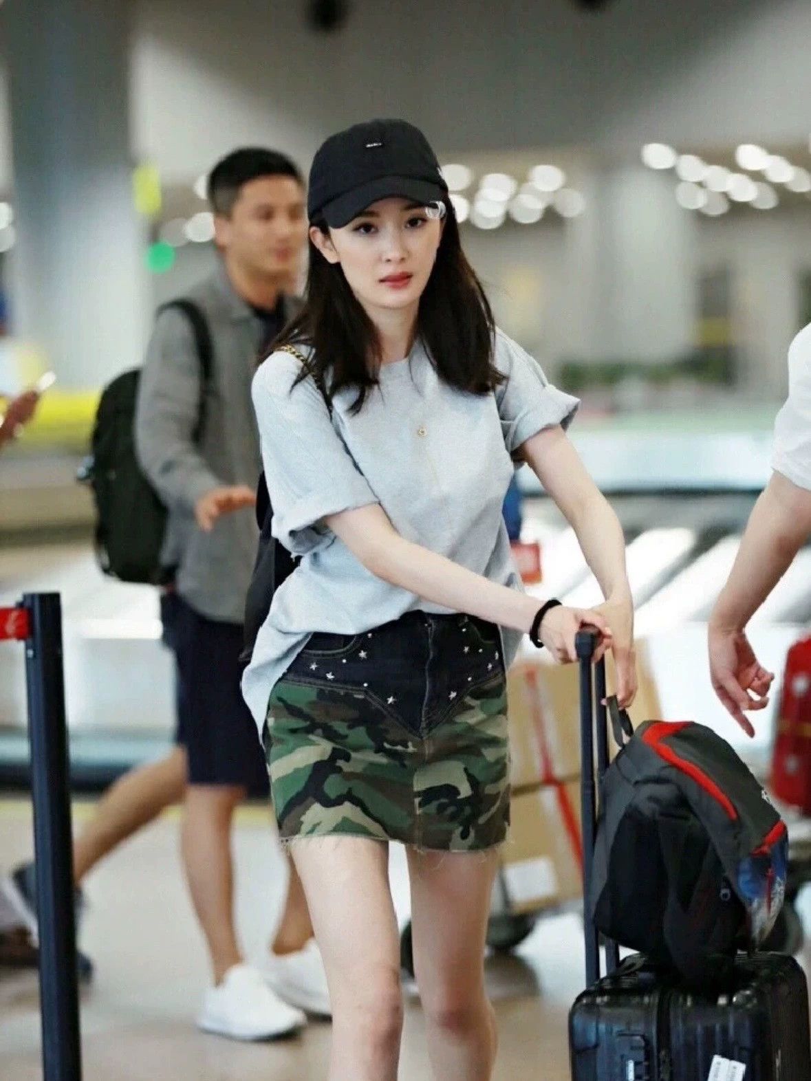 Saint Laurent Paris YSL Camo Patchwork Studded Denim Shorts - dmc Size US 27 - 6 Thumbnail