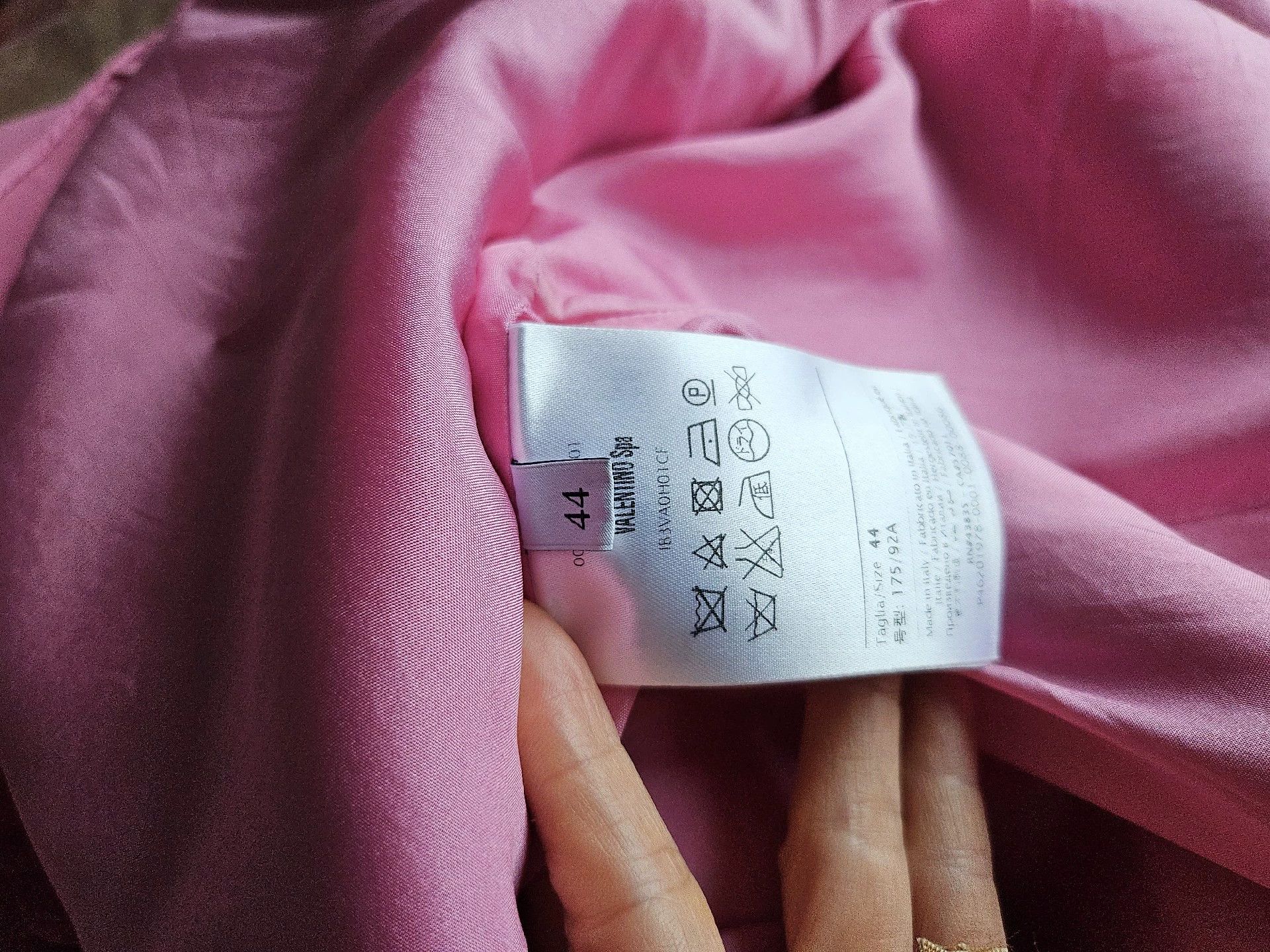 Valentino Pink Wool Silk Dress 44 - dmc