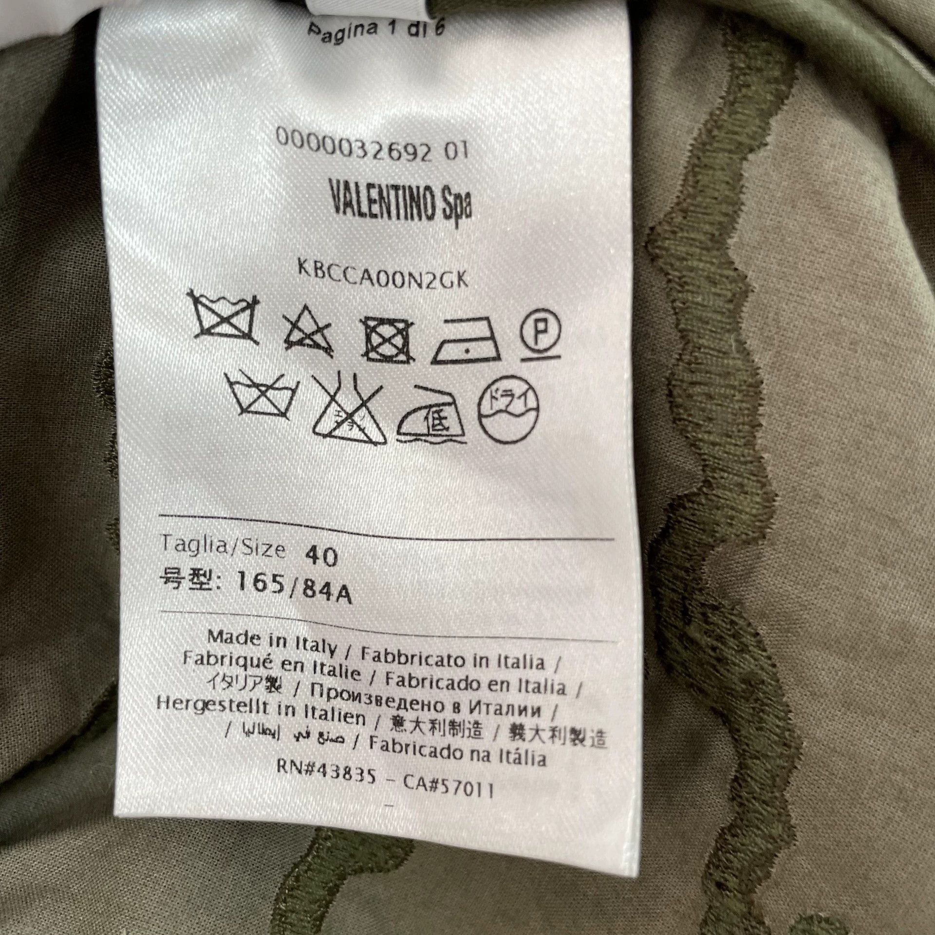Valentino Valentino Camouflage Embroidered Coat - dmc Size US L / EU 52-54 / 3 - 6 Thumbnail