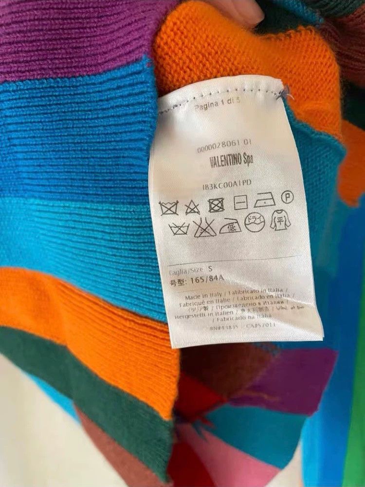 Valentino Valentino Colorblock Cashmere Sweater S - dmc Size US S / EU 44-46 / 1 - 6 Thumbnail