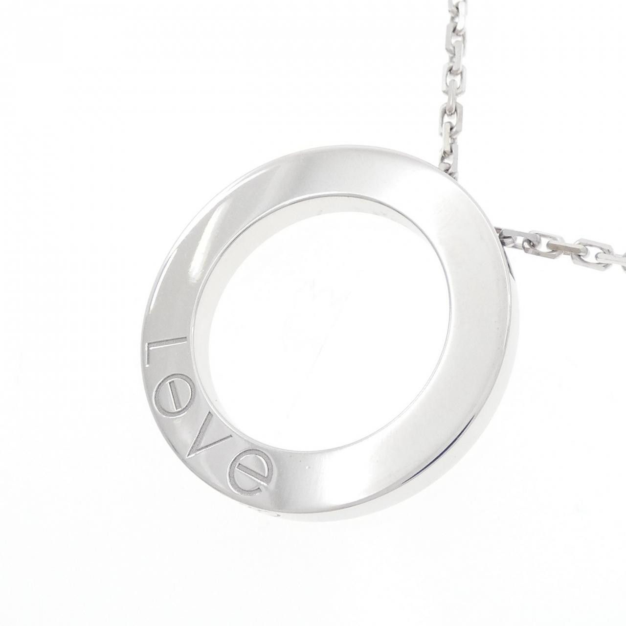 Cartier Cartier Cartier Love 750 White Gold Diamond Necklace Metal Necklace DUTY FREE for USA Size ONE SIZE - 4 Thumbnail