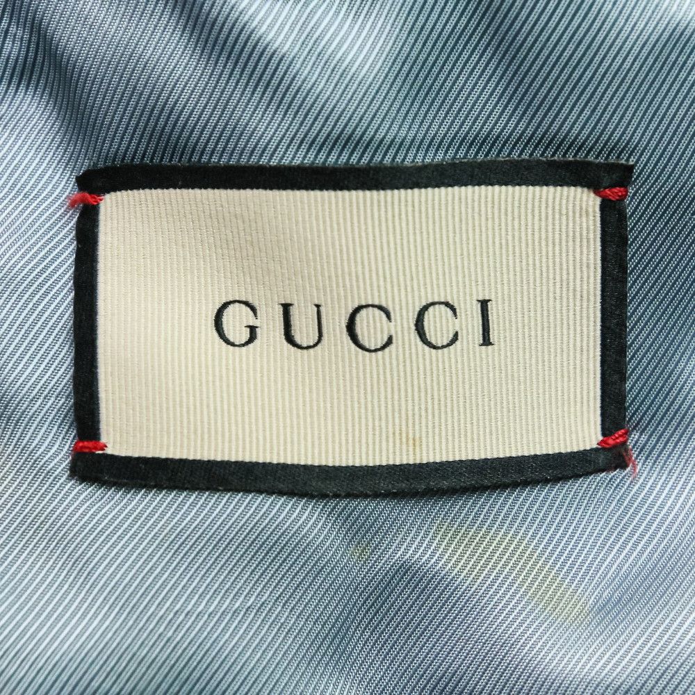 Gucci Gucci Gucci BEE Embroidery Wool Coat Cotton Outerwear 522526 DUTY FREE for USA Size ONE SIZE - 15 Thumbnail