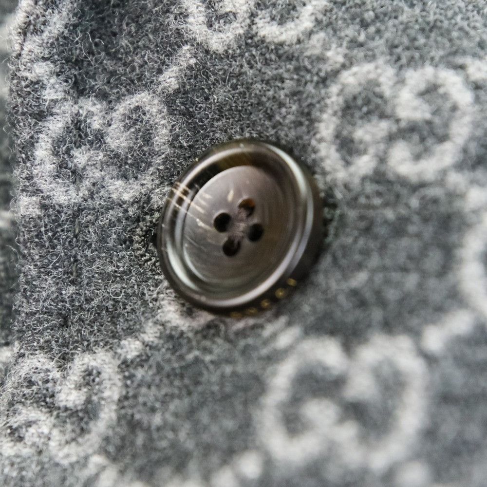 Gucci Gucci Gucci GG Wool Flannel Tailored Jacket Cotton Outerwear 770366 DUTY FREE for USA Size ONE SIZE - 5 Thumbnail