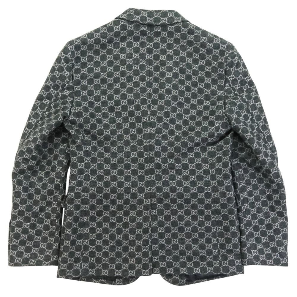 Gucci Gucci Gucci GG Wool Flannel Tailored Jacket Cotton Outerwear 770366 DUTY FREE for USA Size ONE SIZE - 2 Thumbnail