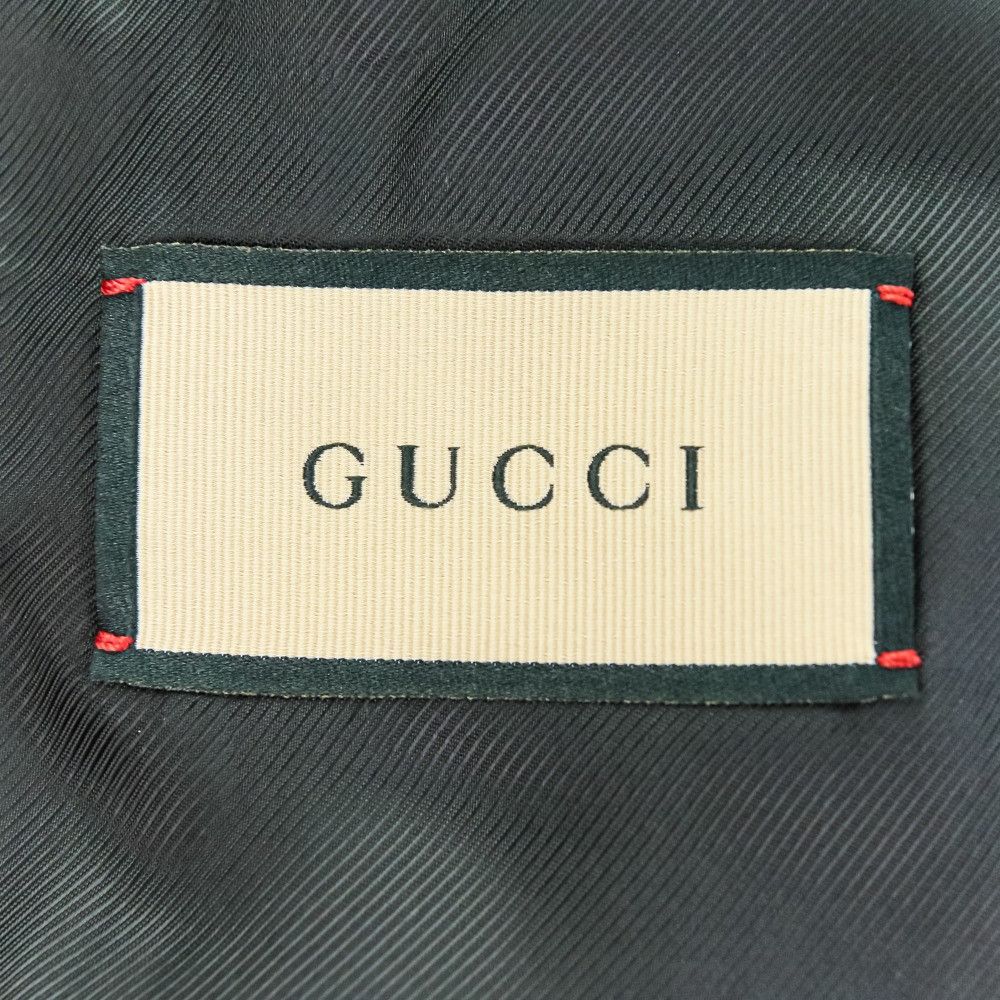 Gucci Gucci Gucci GG Wool Flannel Tailored Jacket Cotton Outerwear 770366 DUTY FREE for USA Size ONE SIZE - 7 Thumbnail
