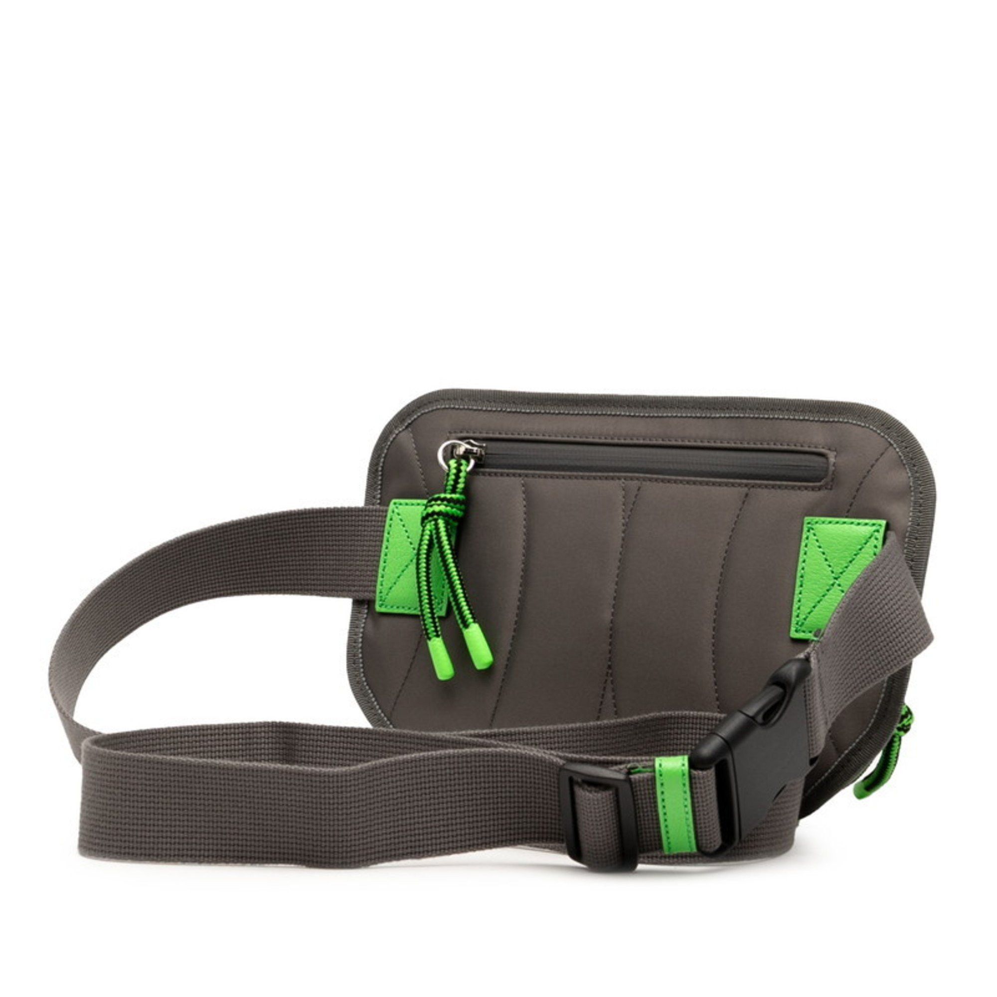 Gucci Gucci GG Nylon Body Bag/Waist Bag 752102 Gray, Red, Green, Nylon, Rubber, Women's GUCCI Size ONE SIZE - 2 Thumbnail