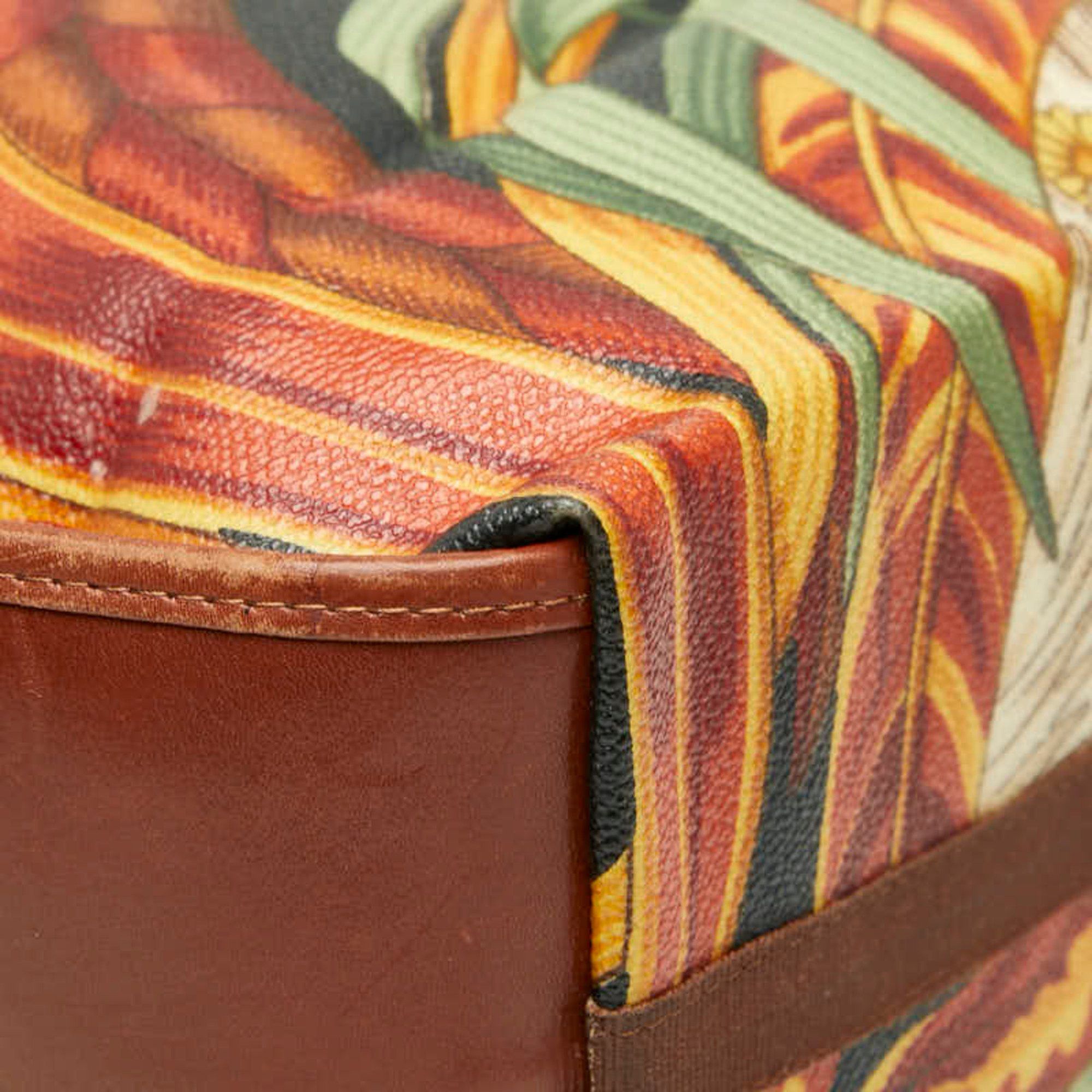 Salvatore Ferragamo Salvatore Ferragamo Botanical Folding Tote Bag in Multicolored Leather for Women Size ONE SIZE - 5 Thumbnail