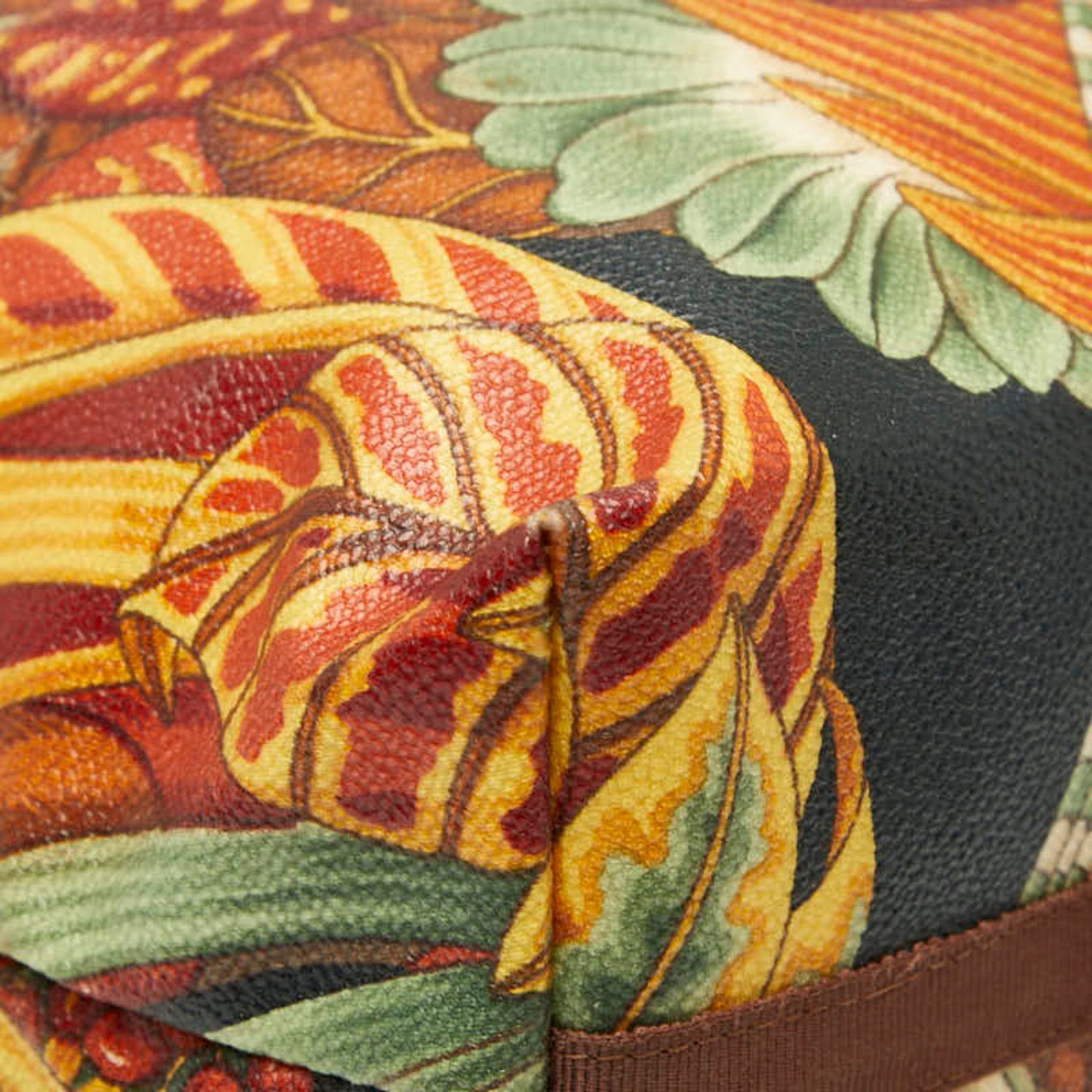 Salvatore Ferragamo Salvatore Ferragamo Botanical Folding Tote Bag in Multicolored Leather for Women Size ONE SIZE - 7 Thumbnail