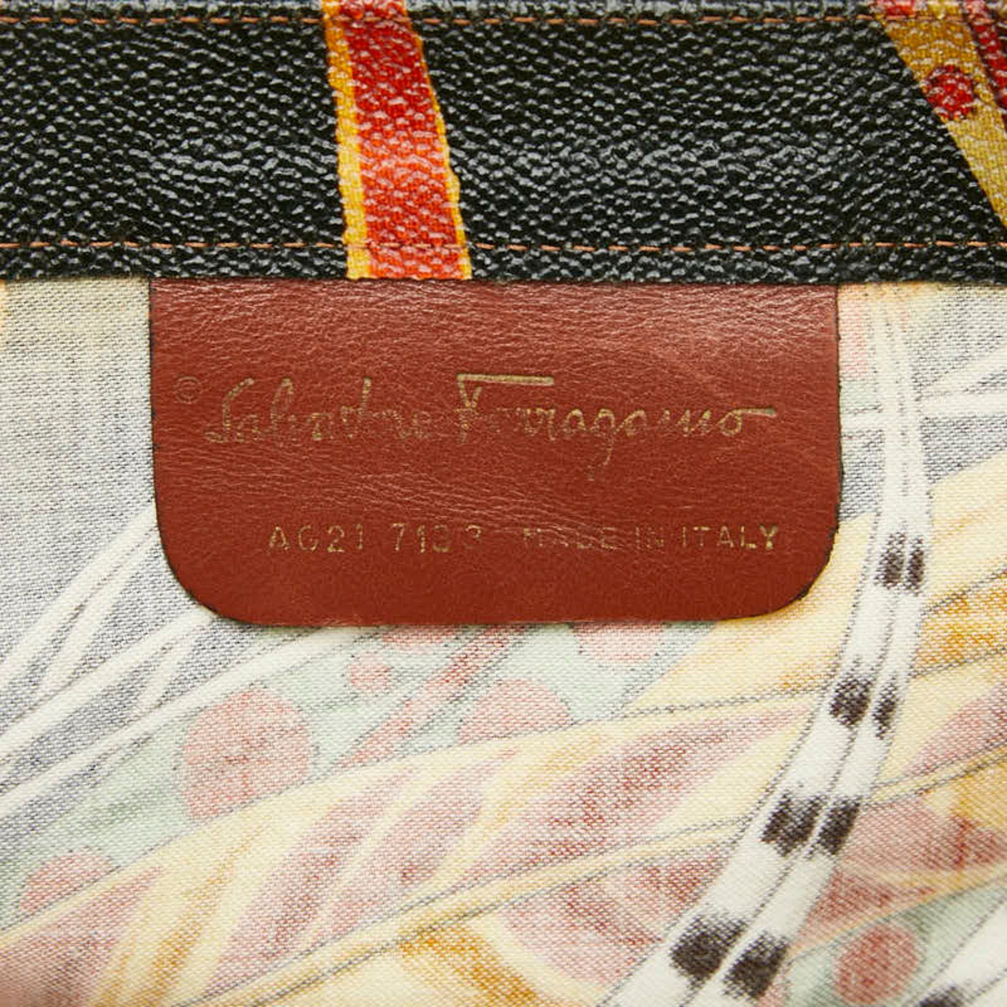 Salvatore Ferragamo Salvatore Ferragamo Botanical Folding Tote Bag in Multicolored Leather for Women Size ONE SIZE - 10 Thumbnail