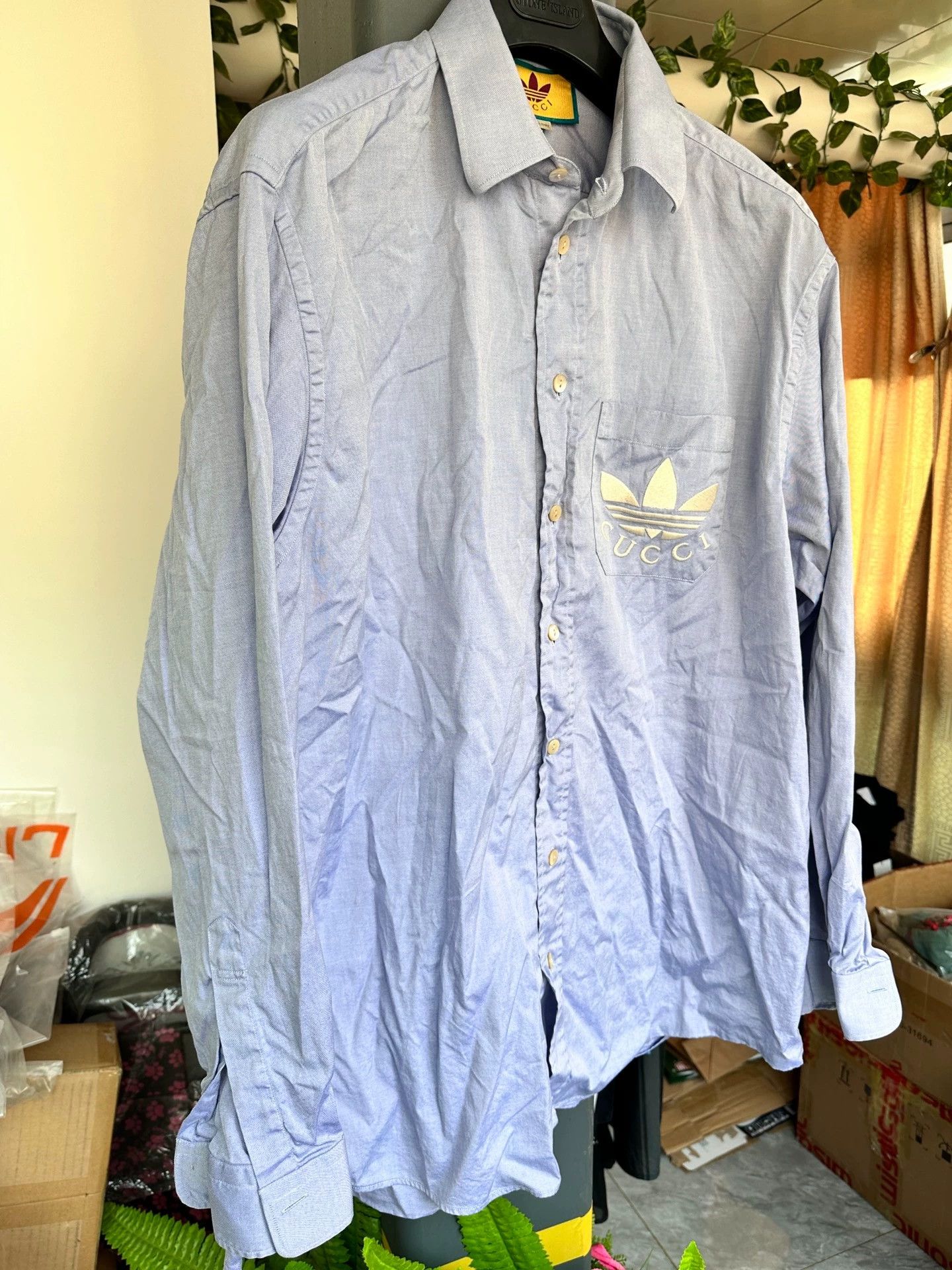 Gucci Gucci Adidas Collaboration Shirt - dmc Size US XL / EU 56 / 4 - 4 Thumbnail