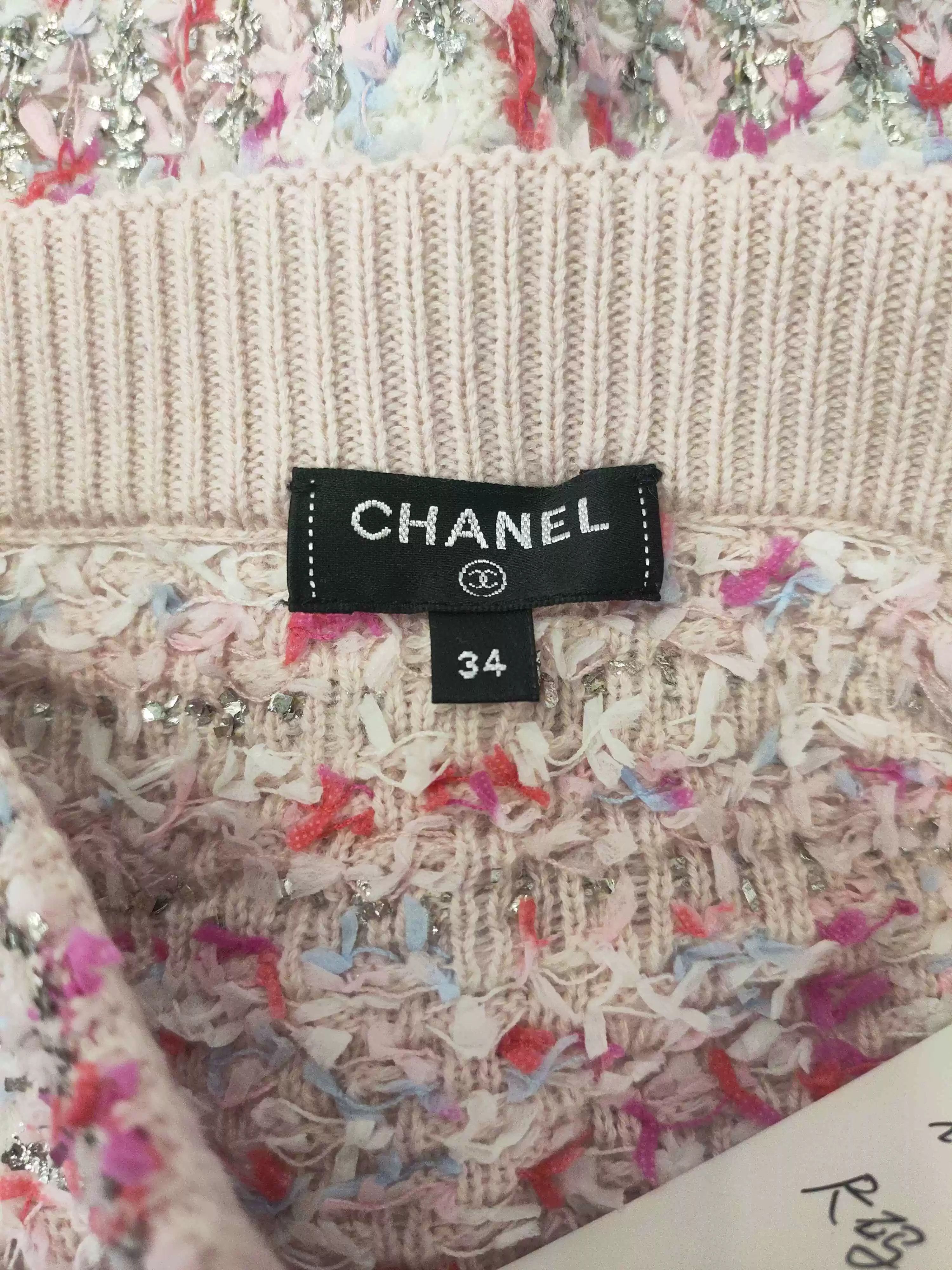 Chanel Chanel Pink Gradient Sequin Knit Skirt - dmc Size US 30 / EU 46 - 3 Thumbnail
