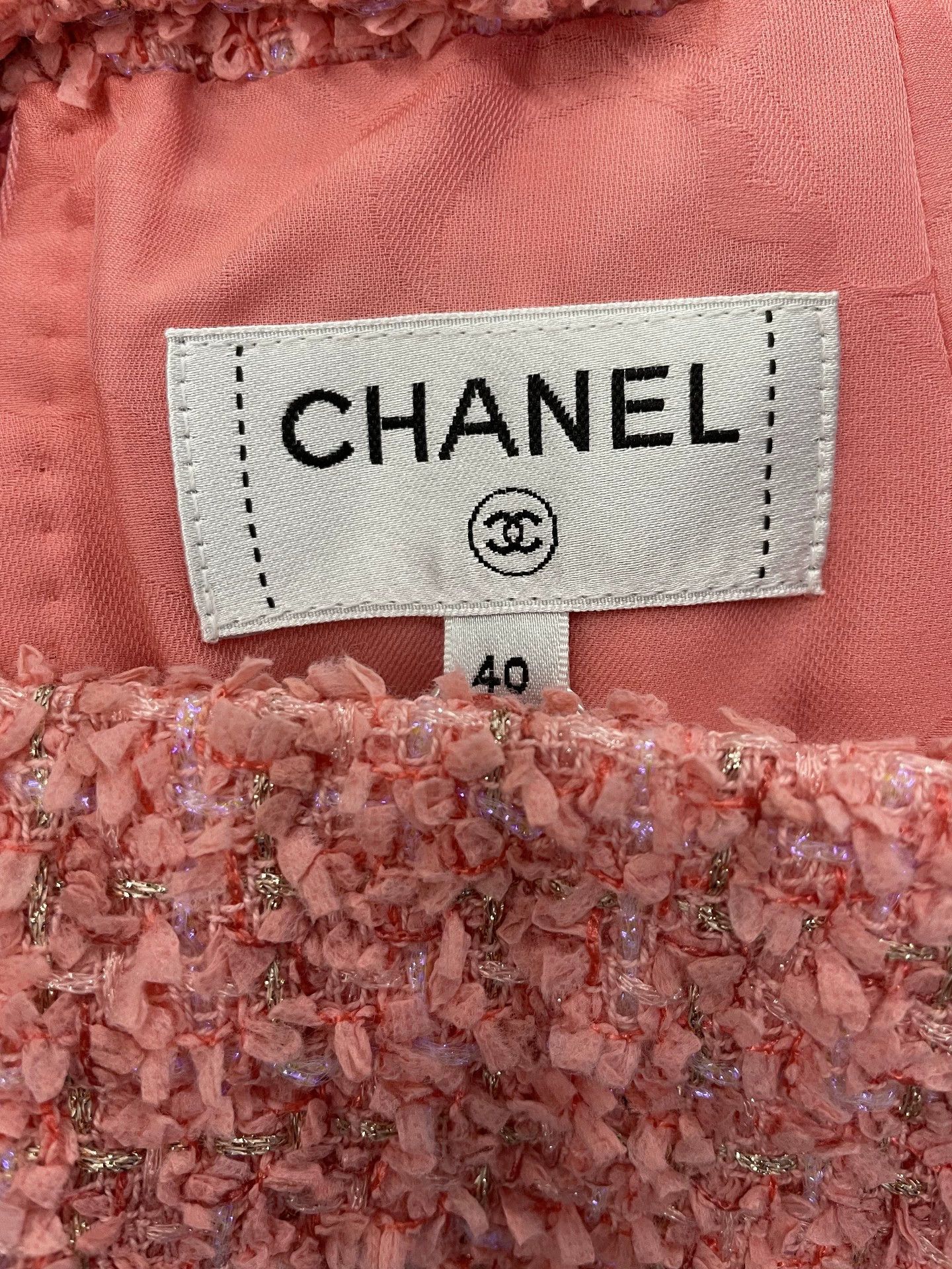 Chanel Chanel Pink Tweed Short Skirt - dmc Size US 31 - 4 Thumbnail