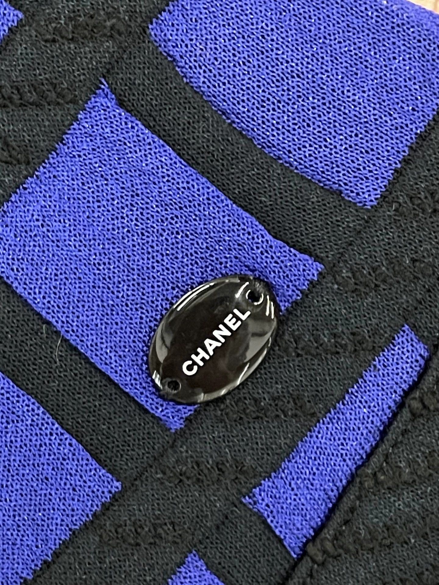 Chanel Chanel Blue Black Plaid Strapless Dress - dmc Size US S / EU 44-46 / 1 - 3 Thumbnail