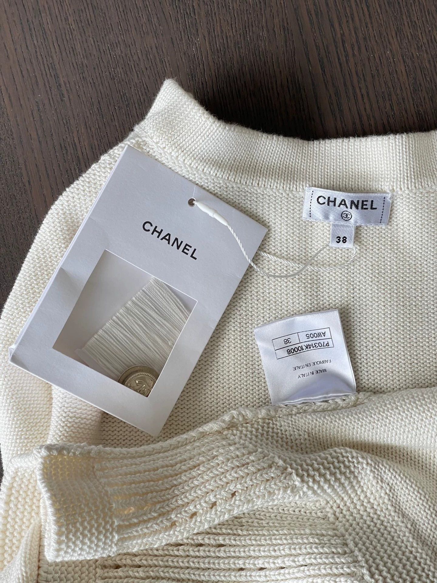 Chanel Chanel 2020 Equestrian White Cashmere Sweater - dmc Size US M / EU 48-50 / 2 - 3 Thumbnail