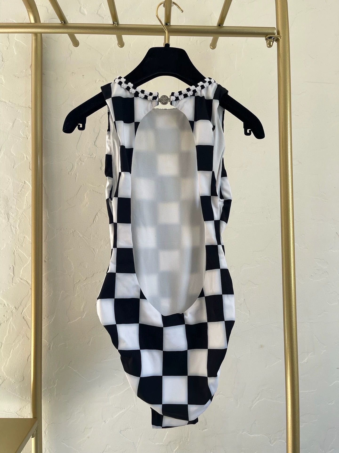 Chanel Chanel 2023 Black and White Checkered Swimsuit - dmc Size US 34 / EU 50 - 2 Thumbnail