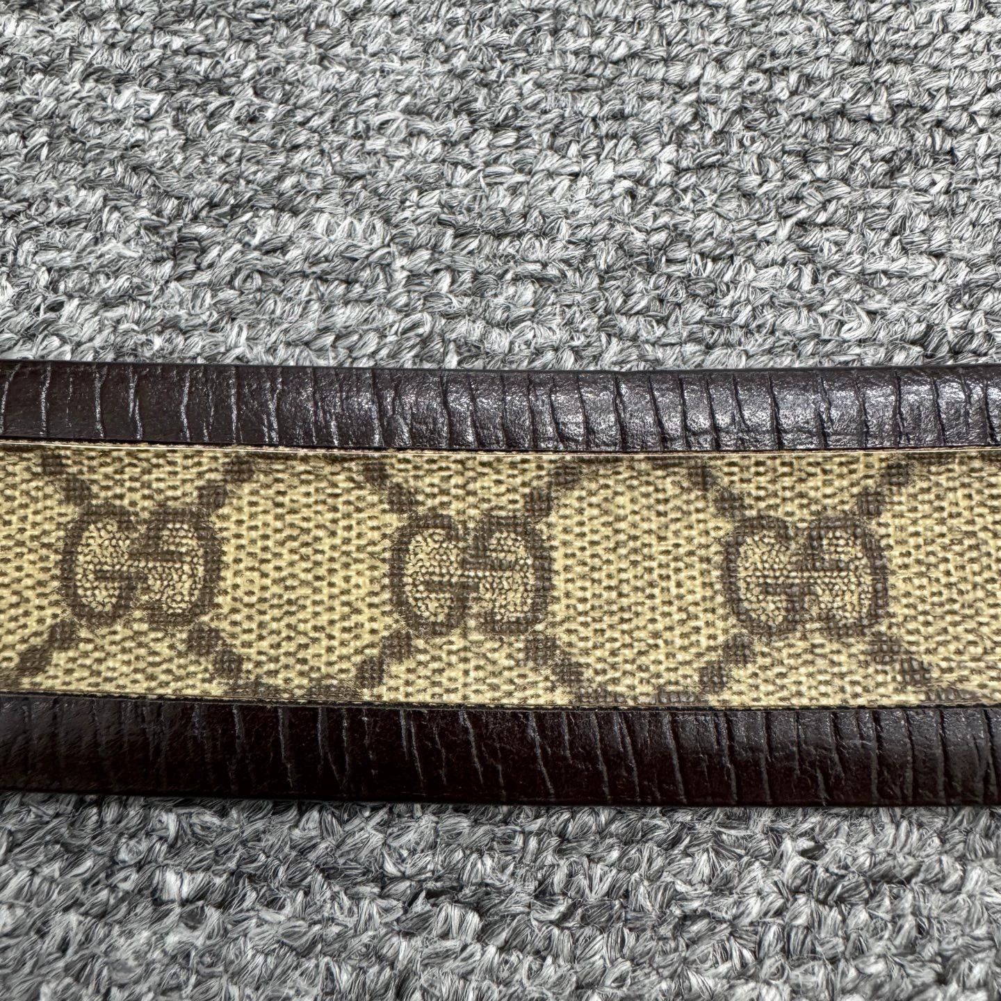 Gucci GUCCI Brown Fabric Leather Belt - dmc Size ONE SIZE - 6 Thumbnail