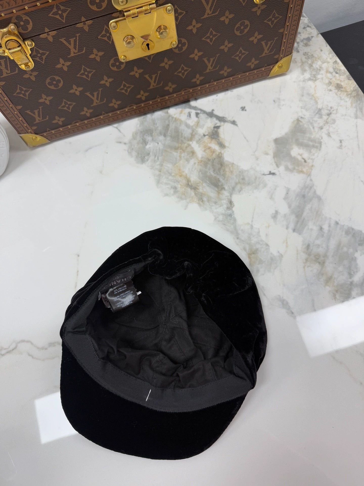 Chanel Chanel Black Velvet Baseball Cap M - dmc Size ONE SIZE - 3 Thumbnail
