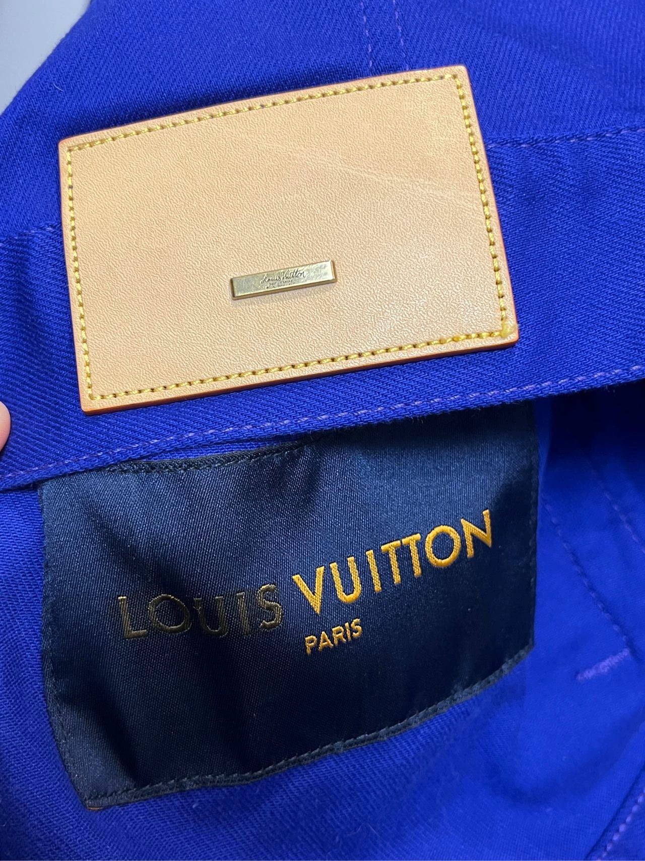 Louis Vuitton LOUIS VUITTON Blue Denim Jacket Men - dmc Size US XXL / EU 58 / 5 - 4 Thumbnail