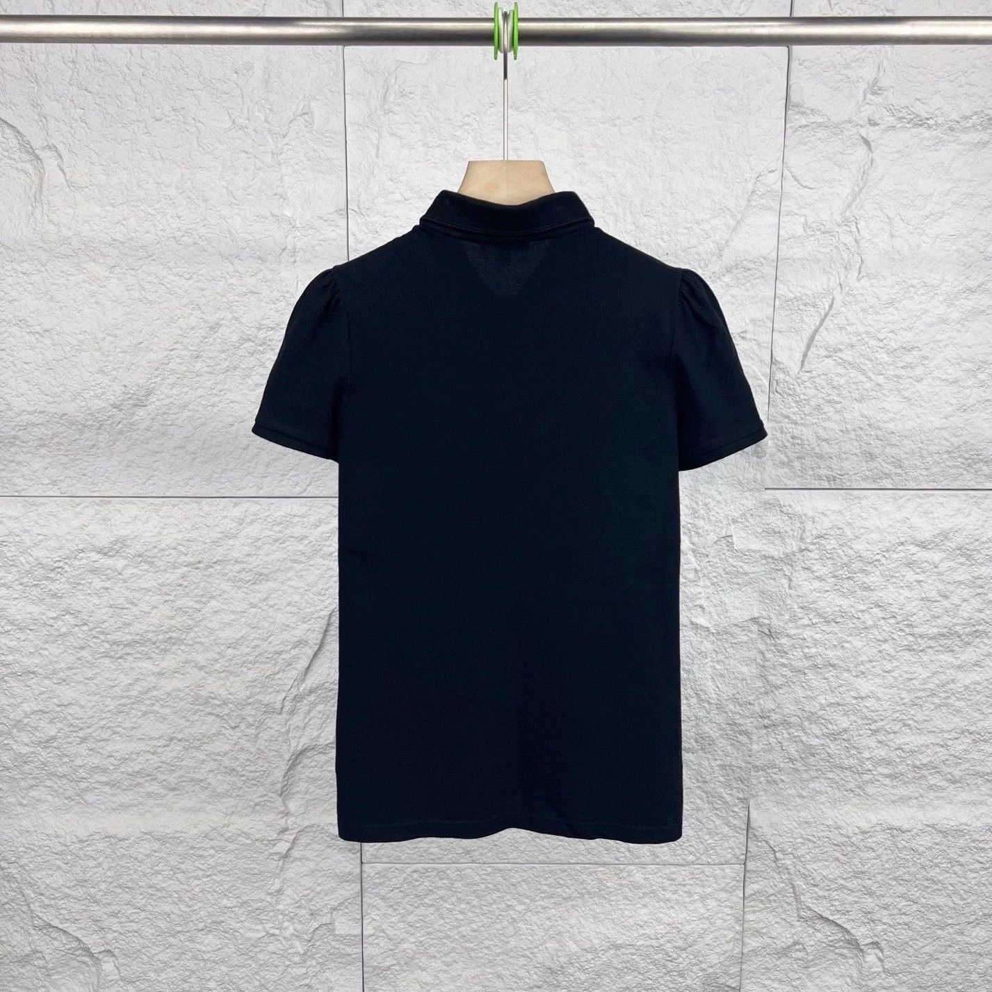 Burberry Burberry Black Bubble Sleeve Polo Shirt - dmc Size US M / EU 48-50 / 2 - 2 Thumbnail