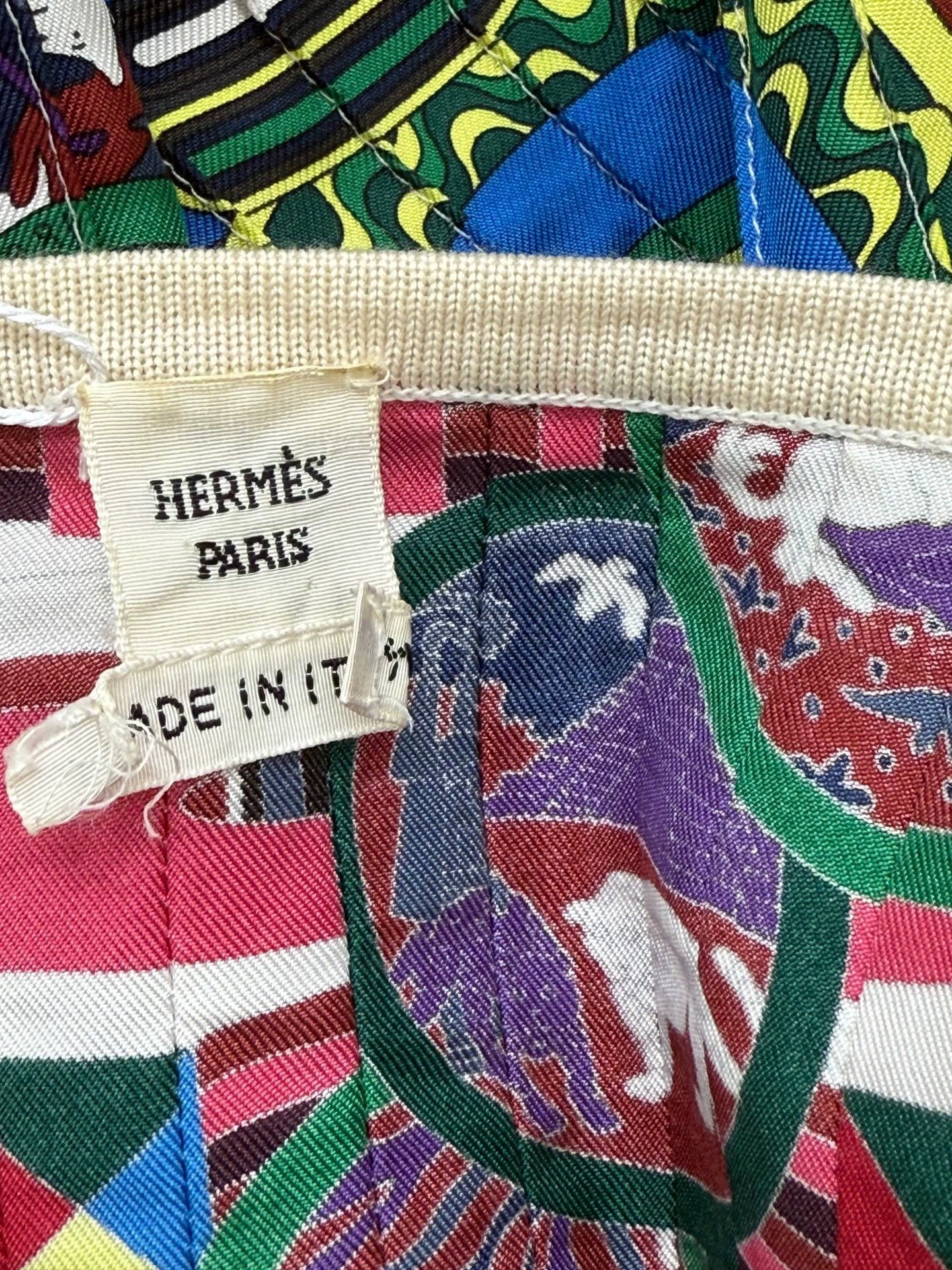 Hermes Hermes Printed Knit Short Sleeve Top - dmc Size US S / EU 44-46 / 1 - 4 Thumbnail