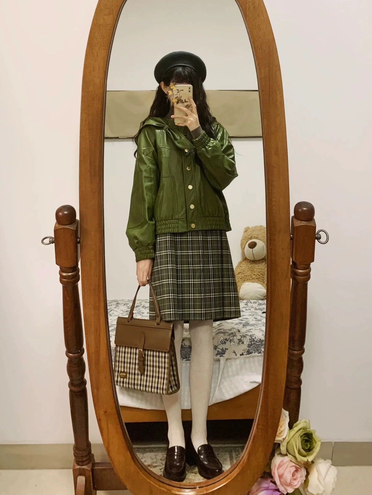 Burberry Burberry Green Plaid Wool Skirt - dmc Size US 26 / EU 42 - 3 Thumbnail