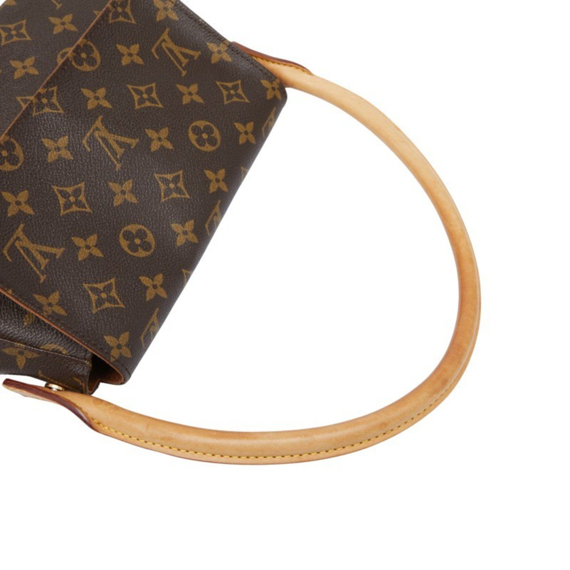 Louis Vuitton Louis Vuitton Monogram Mini Looping Shoulder Bag/Handbag M51147 Brown Leather Women's LOUIS VUITTON Size ONE SIZE - 9 Thumbnail
