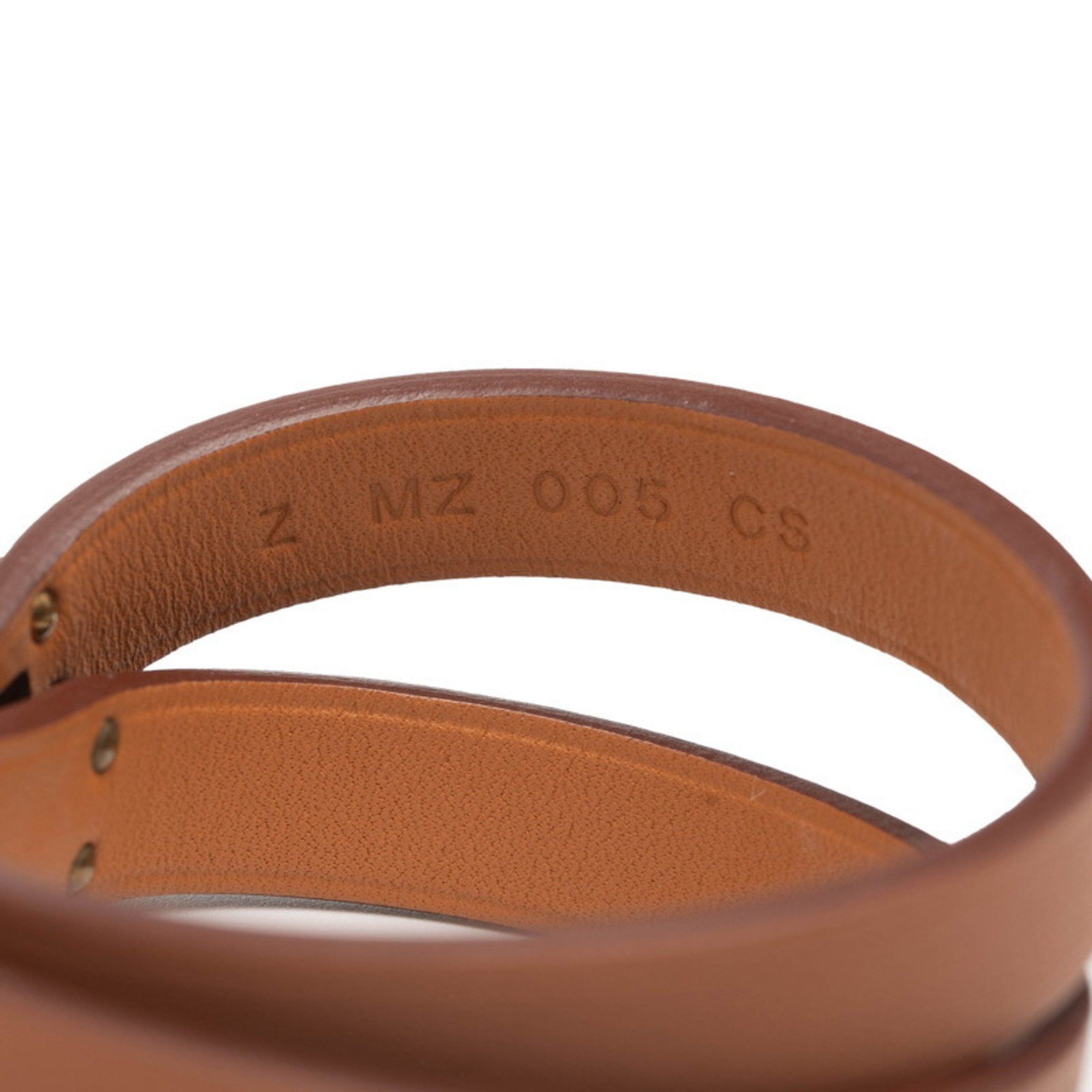 Hermes Hermes Hermès Mini Kelly Double Tour Bracelet in Brown with Gold Hardware and Swift Leather for Women Size ONE SIZE - 6 Thumbnail