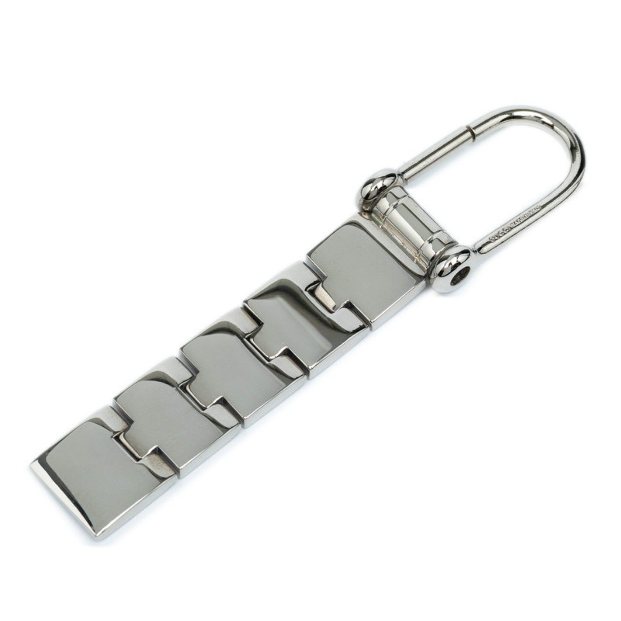 Gucci Gucci logo keychain charm in silver metal for women. Size ONE SIZE - 2 Thumbnail