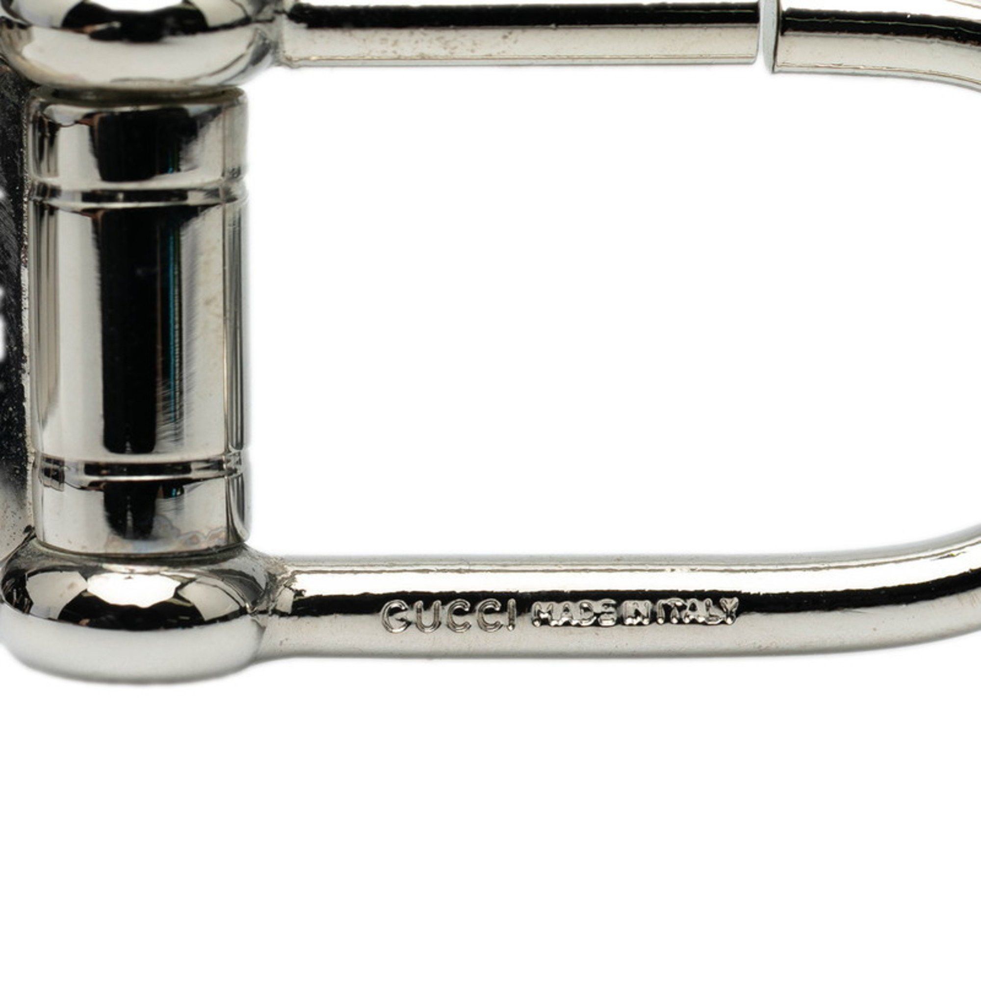 Gucci Gucci logo keychain charm in silver metal for women. Size ONE SIZE - 3 Thumbnail
