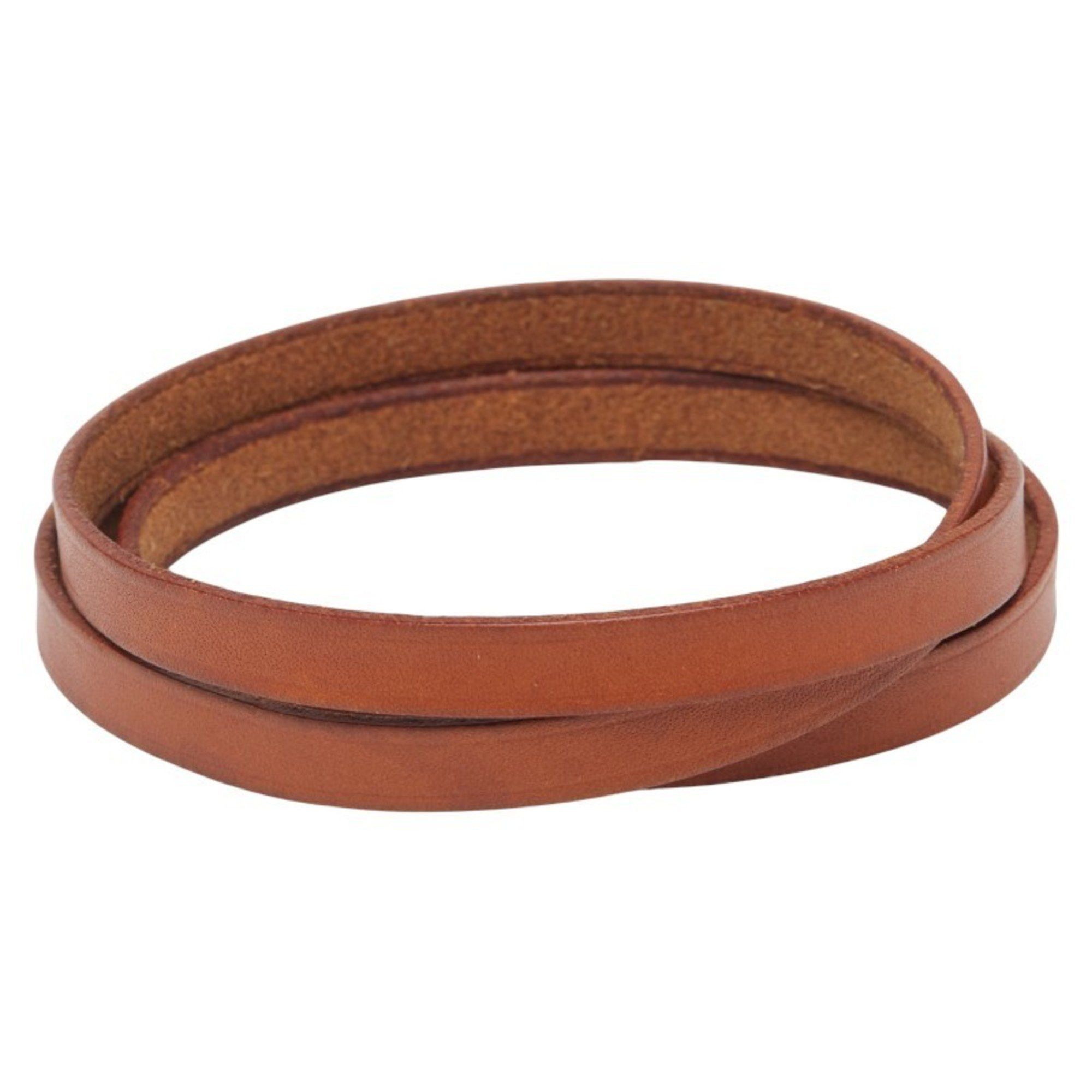 Hermes Hermes Api 1 Bracelet, 3-Row Brown Leather, Women's, HERMES Size ONE SIZE - 2 Thumbnail