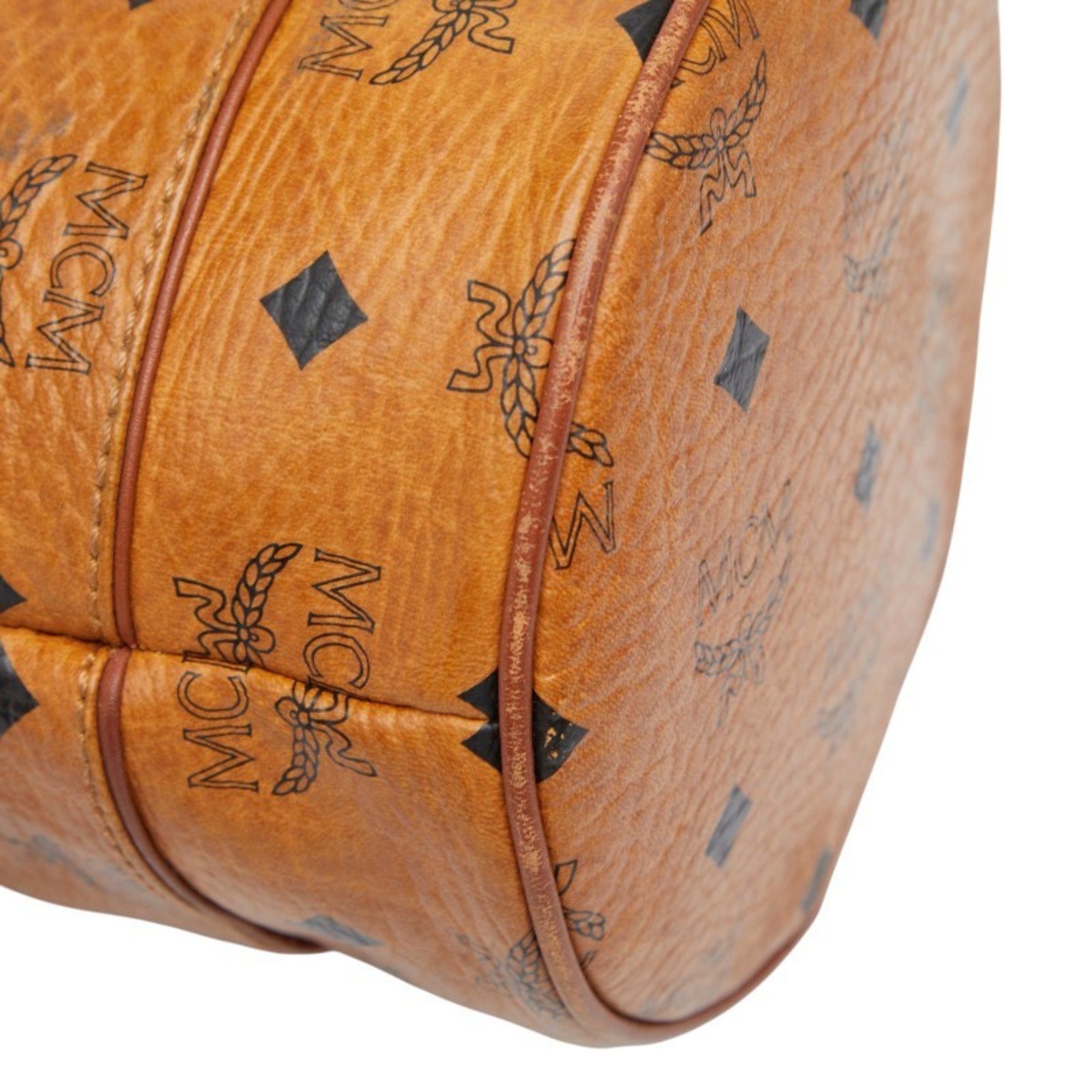MCM MCM Visetos Logogram Shoulder Bag in Brown Leather for Women Size ONE SIZE - 5 Thumbnail