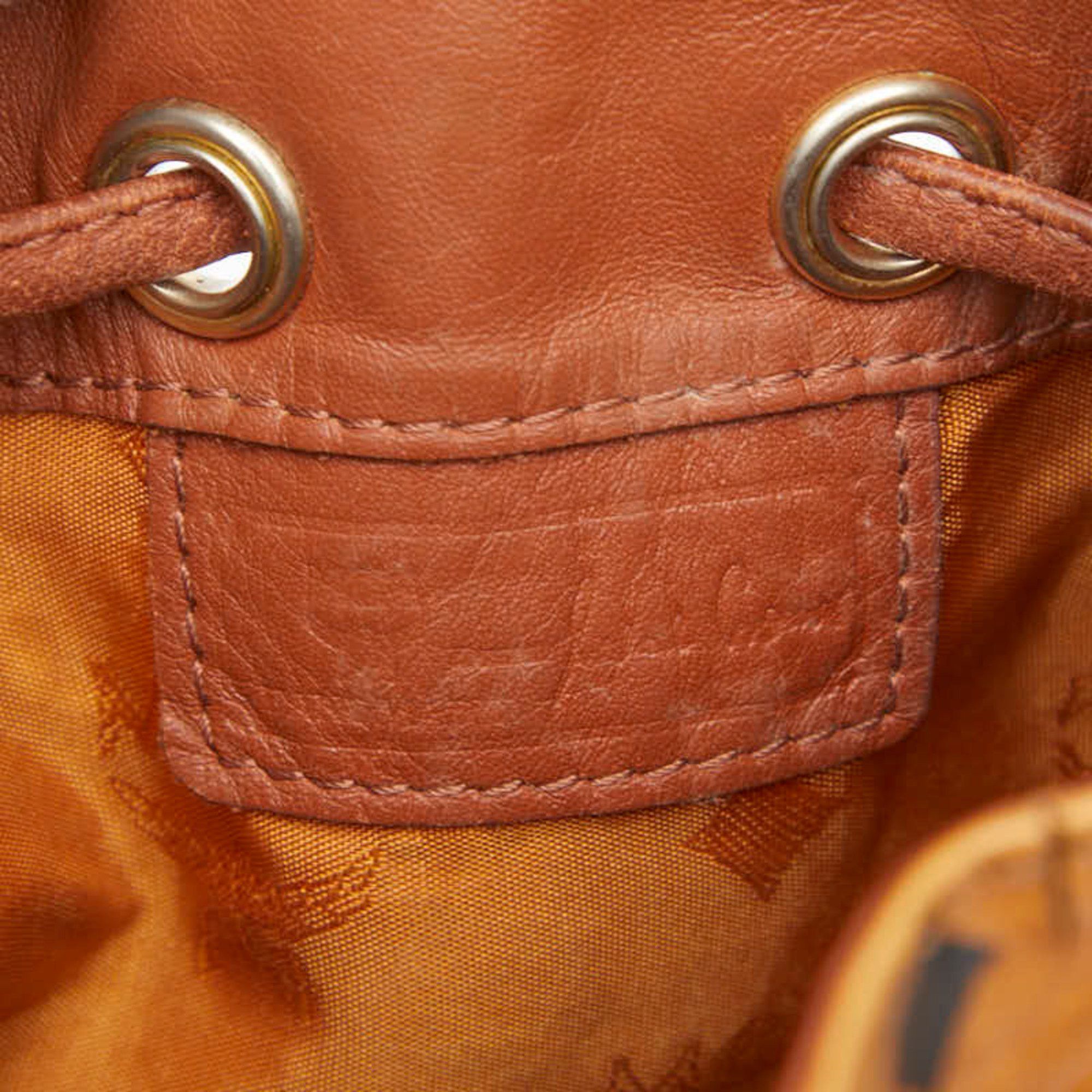 MCM MCM Visetos Logogram Shoulder Bag in Brown Leather for Women Size ONE SIZE - 12 Thumbnail