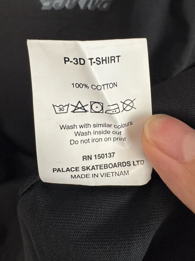 Balenciaga Palace Black Logo Print Short Sleeve T-shirt-yf Size US L / EU 52-54 / 3 - 6 Thumbnail