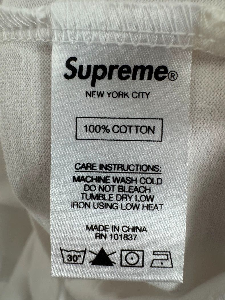 Balenciaga Supreme SS19 Mesh Stripe Pocket Tee White-yf Size US L / EU 52-54 / 3 - 4 Thumbnail
