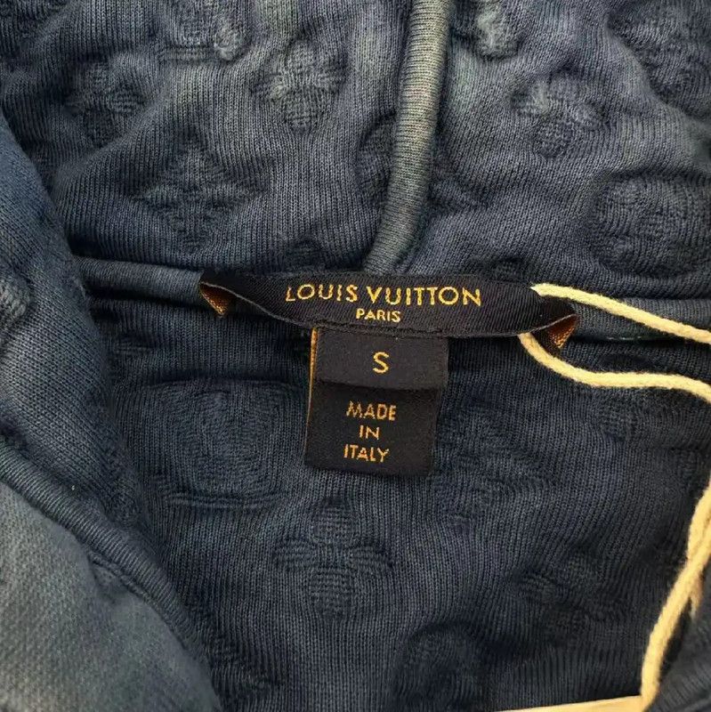 Louis Vuitton Louis Vuitton Blue Cotton Blend Men's Hoodie 0089 Size US M / EU 48-50 / 2 - 7 Thumbnail